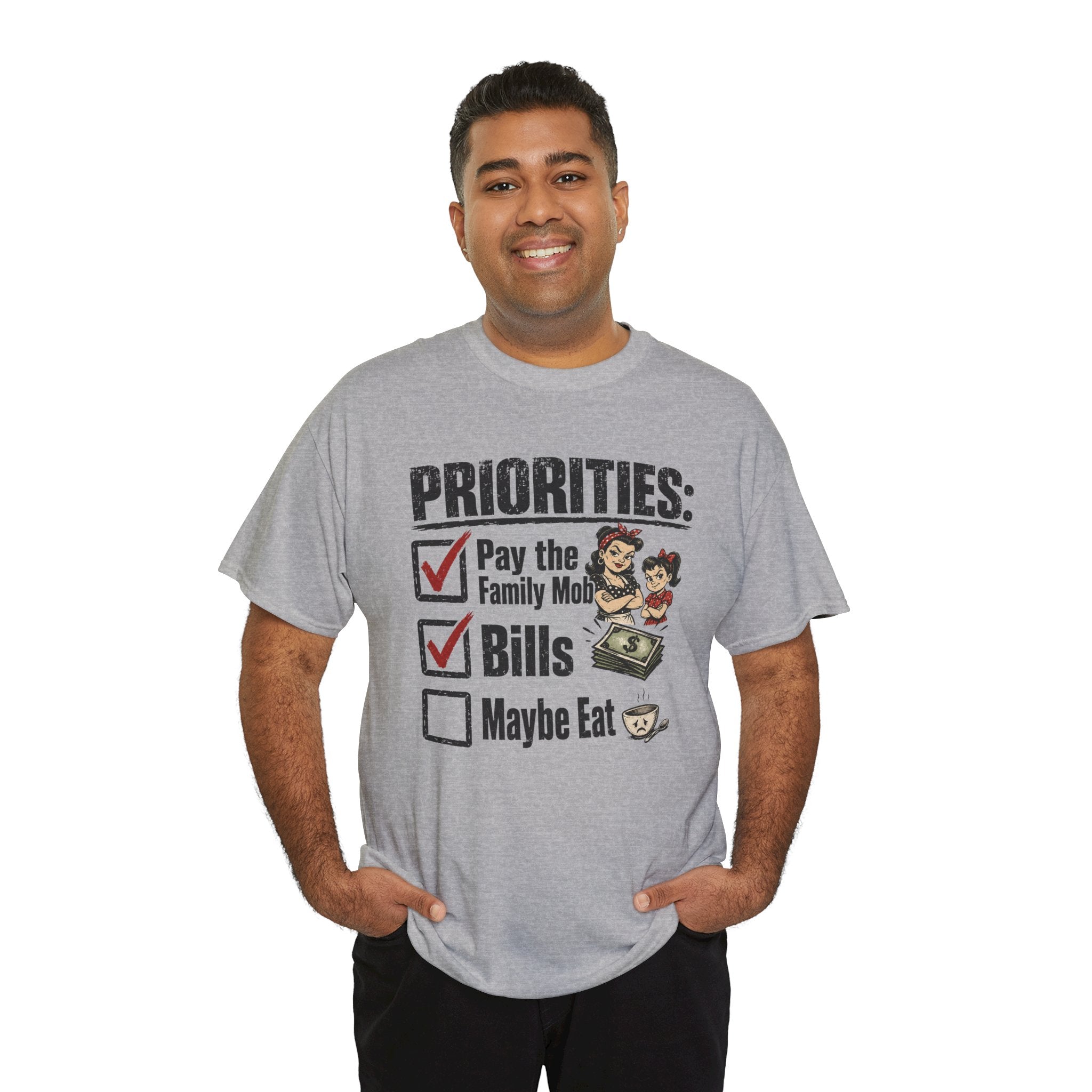 Priorities: Pay the Family, Bills, Maybe Eat T-Shirt