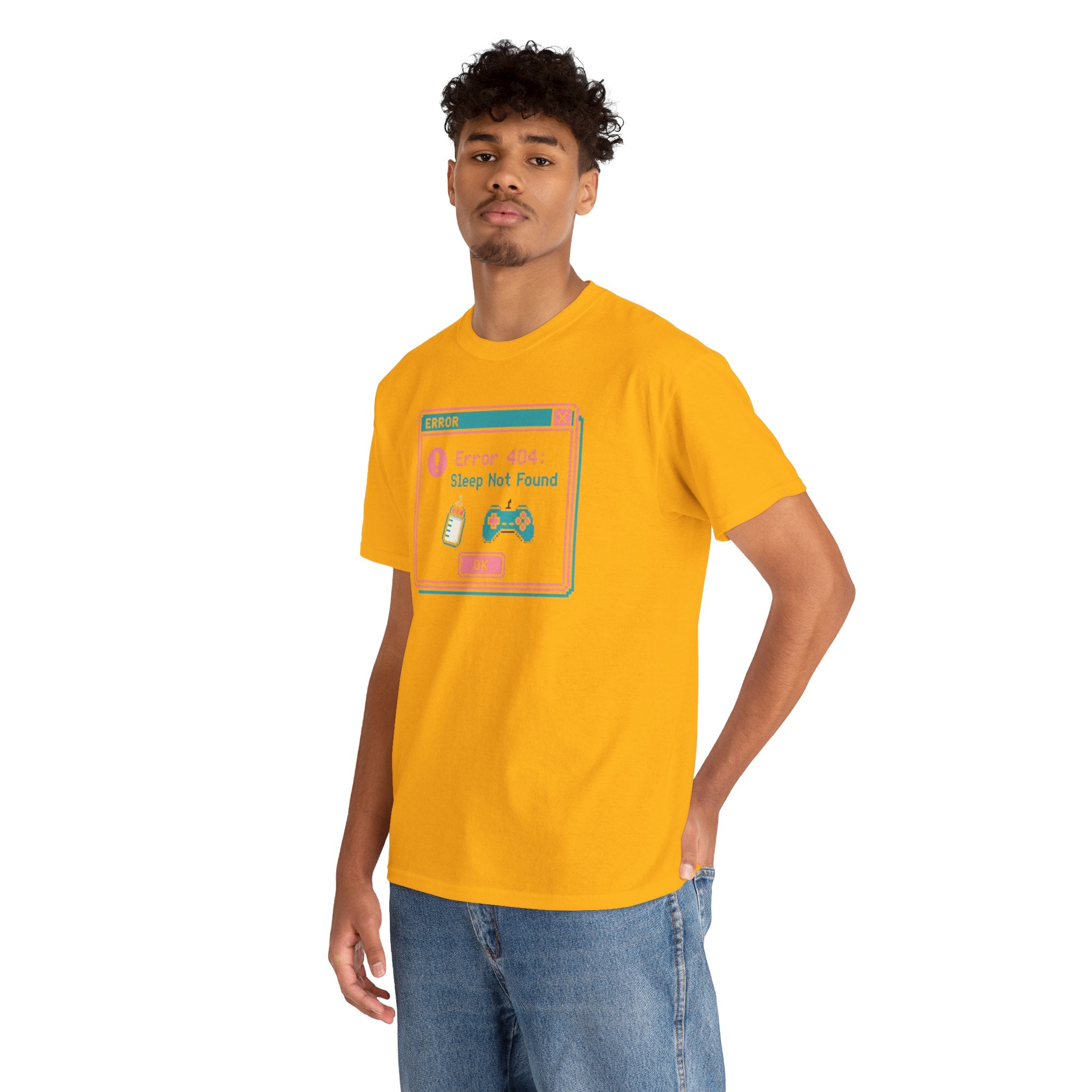 Error 404 "Sleep Not Found" Tee Cute Gamer Vaporwave Graphic TShirt