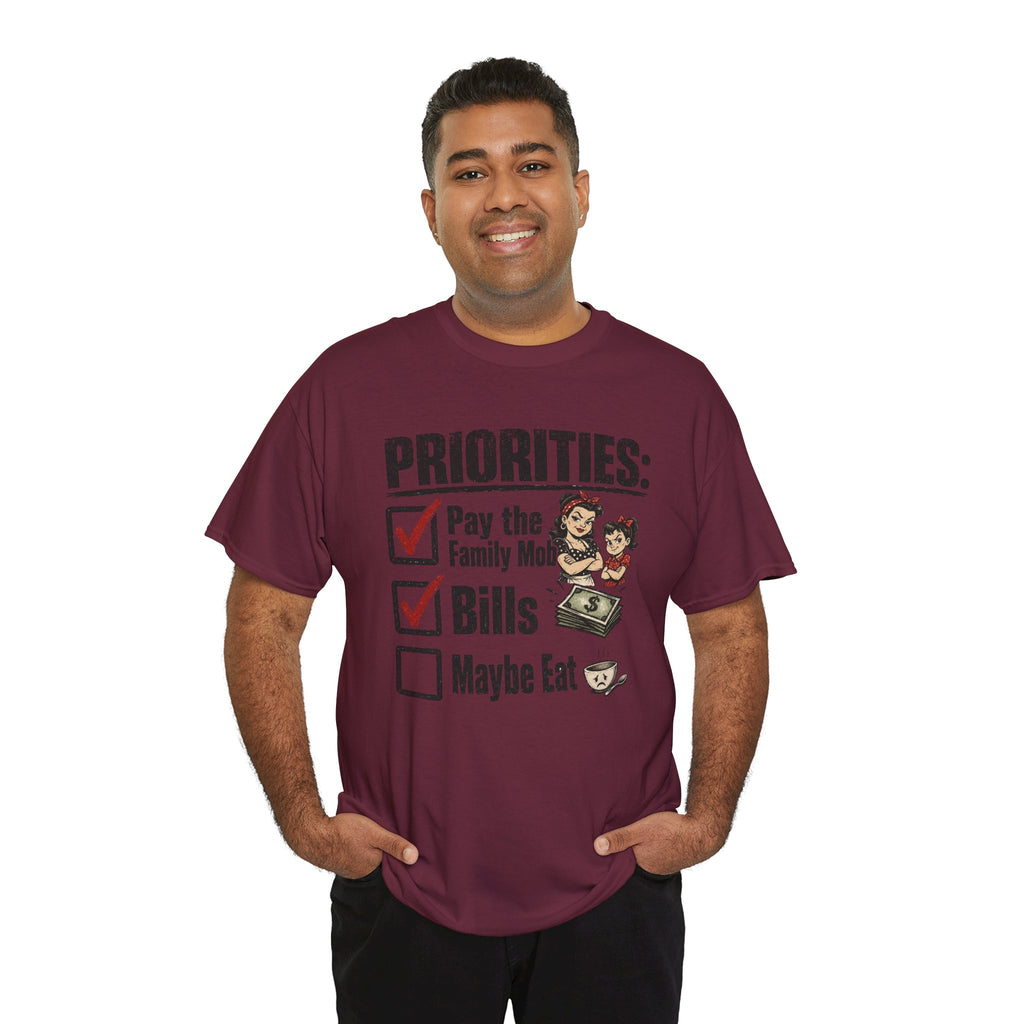 Priorities: Pay the Family, Bills, Maybe Eat T-Shirt
