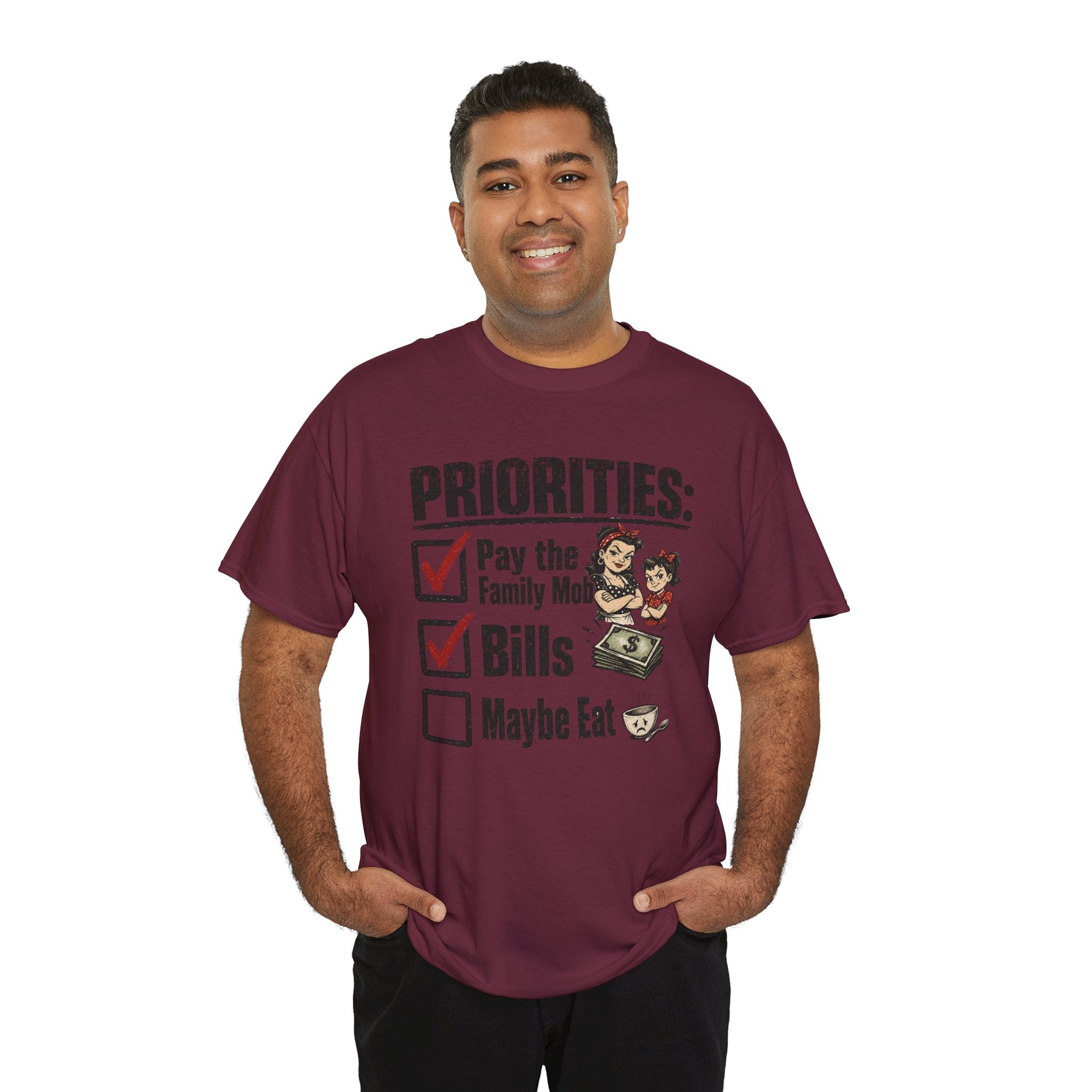 Priorities: Pay the Family, Bills, Maybe Eat T-Shirt