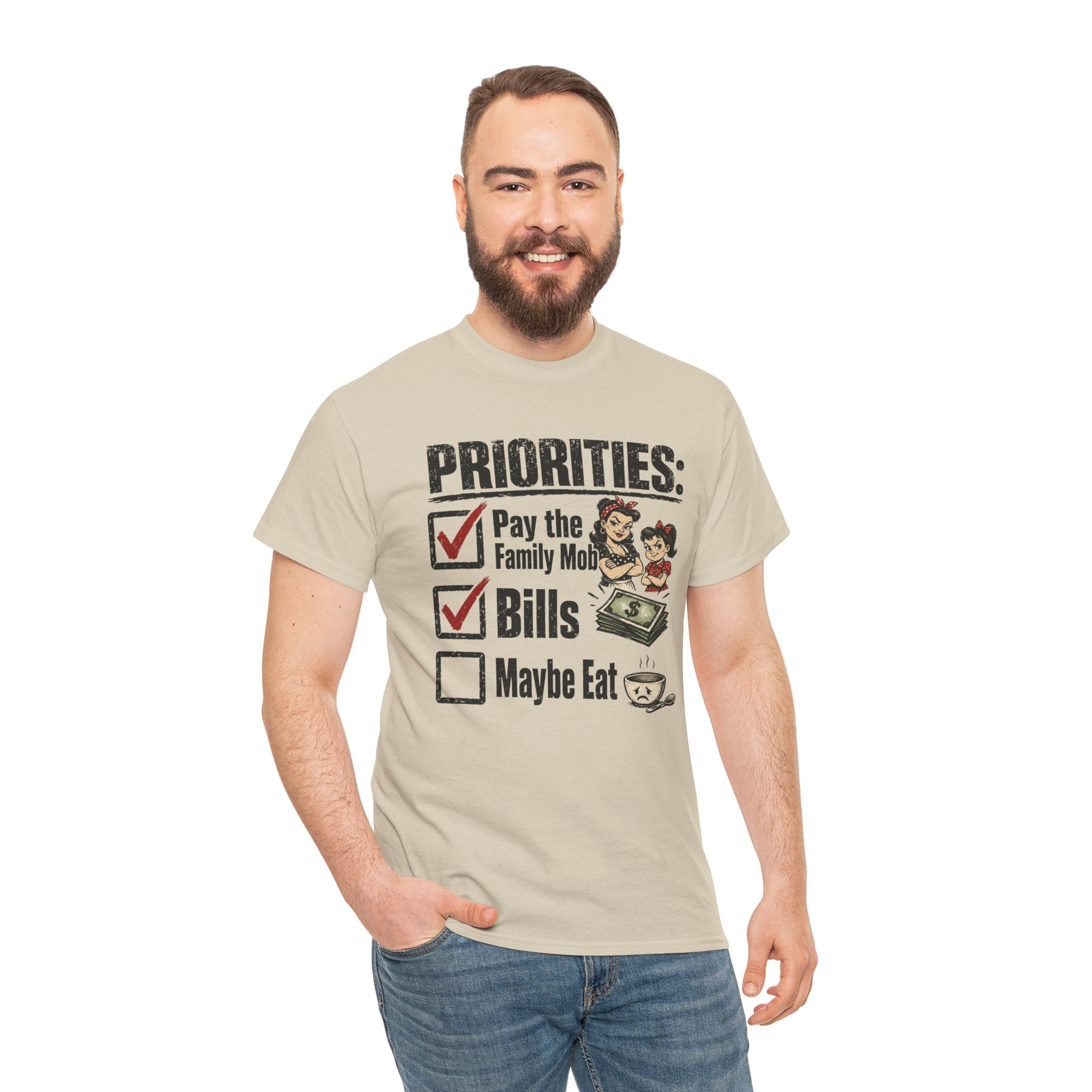 Priorities: Pay the Family, Bills, Maybe Eat T-Shirt