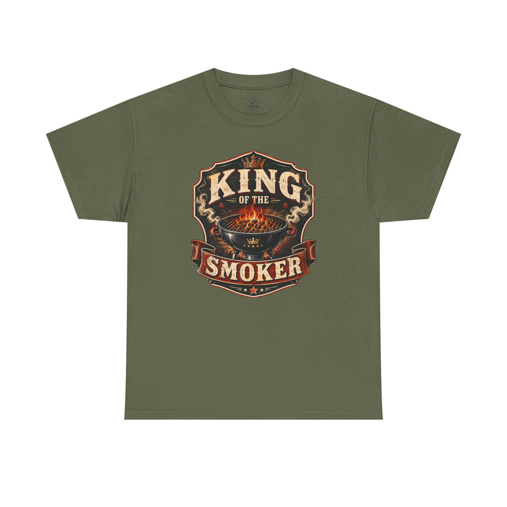 King of the Smoker TShirt  BBQ Grill Master Graphic Tee