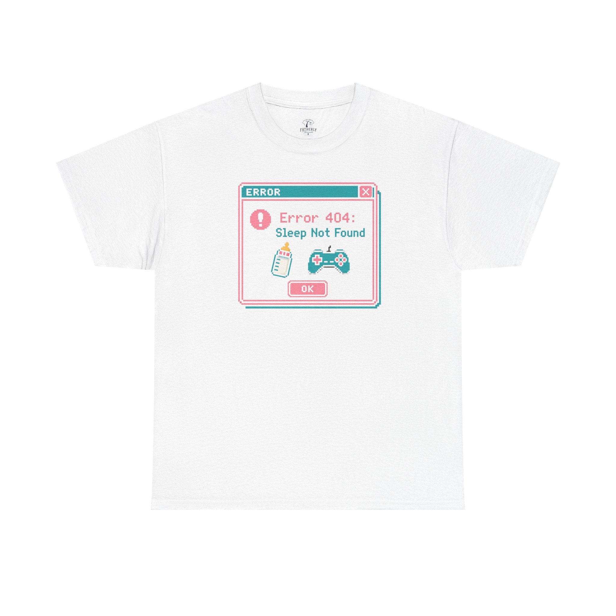Error 404 "Sleep Not Found" Tee Cute Gamer Vaporwave Graphic TShirt