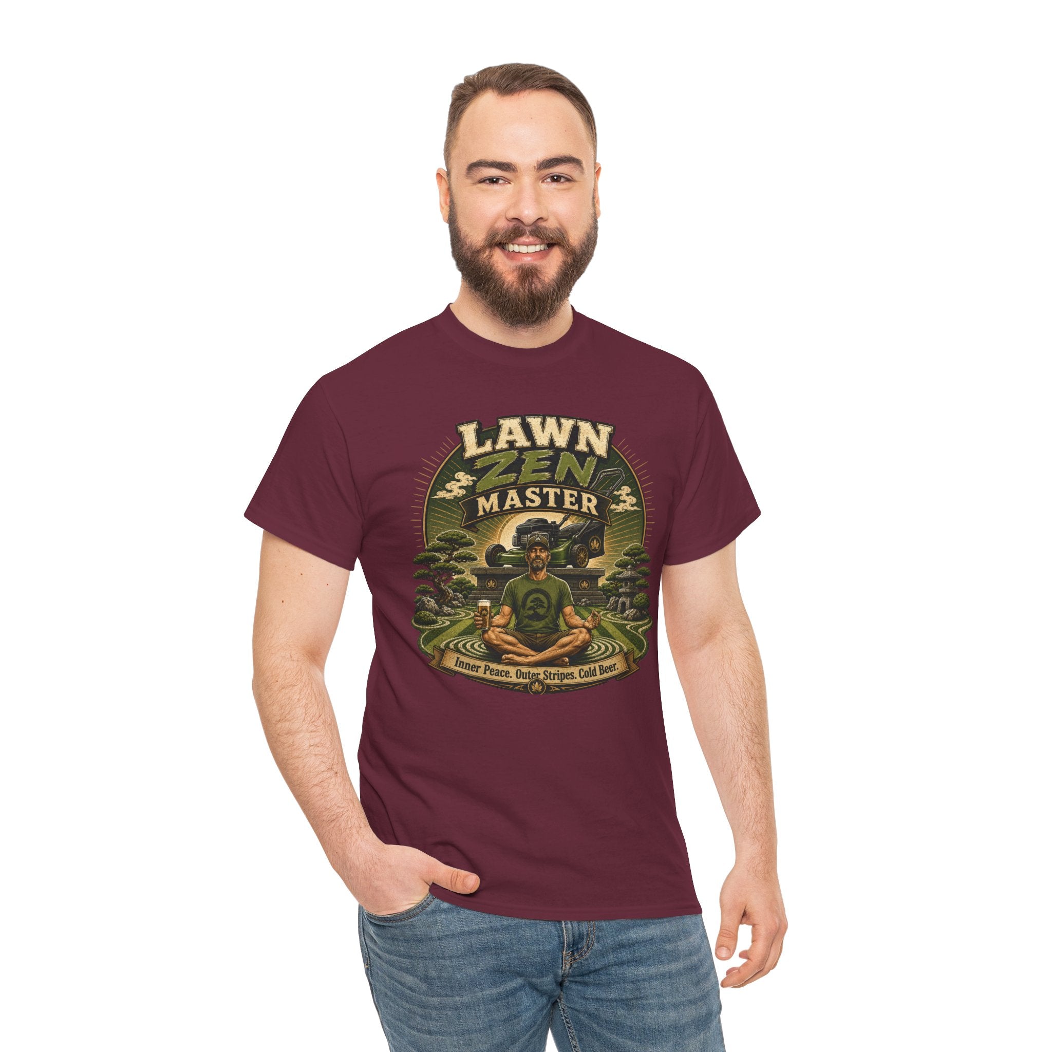 Lawn Zen Master T-Shirt – Gardening Humor Tee