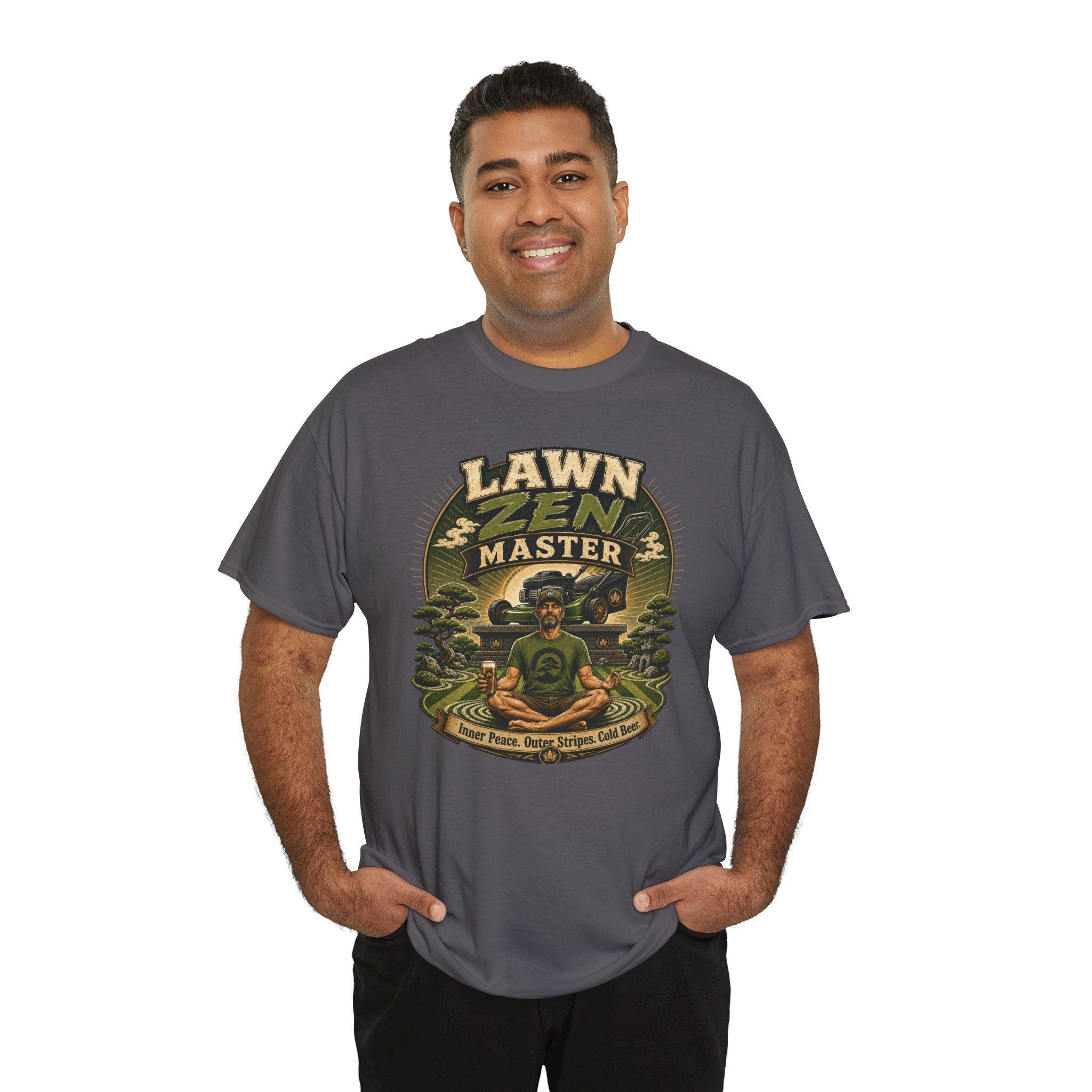 Lawn Zen Master T-Shirt – Gardening Humor Tee