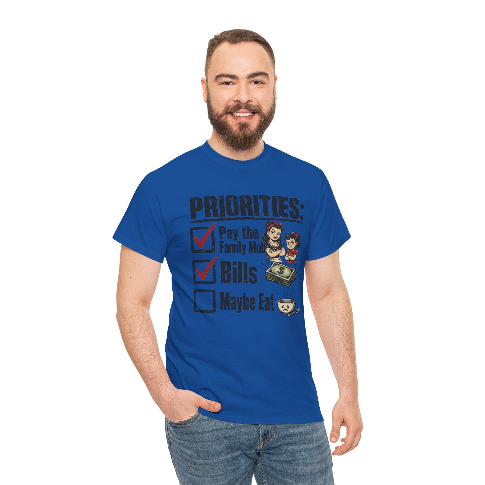 Priorities: Pay the Family, Bills, Maybe Eat T-Shirt