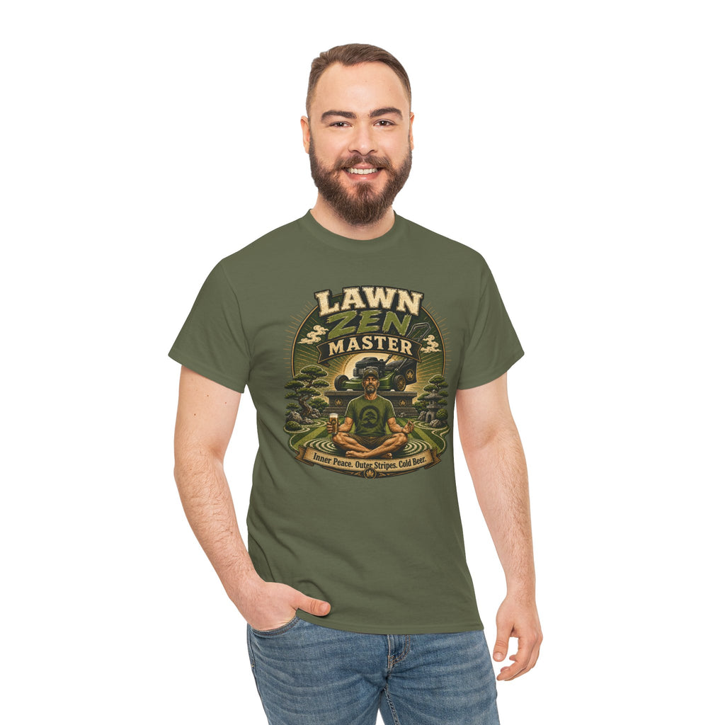 Lawn Zen Master T-Shirt – Gardening Humor Tee
