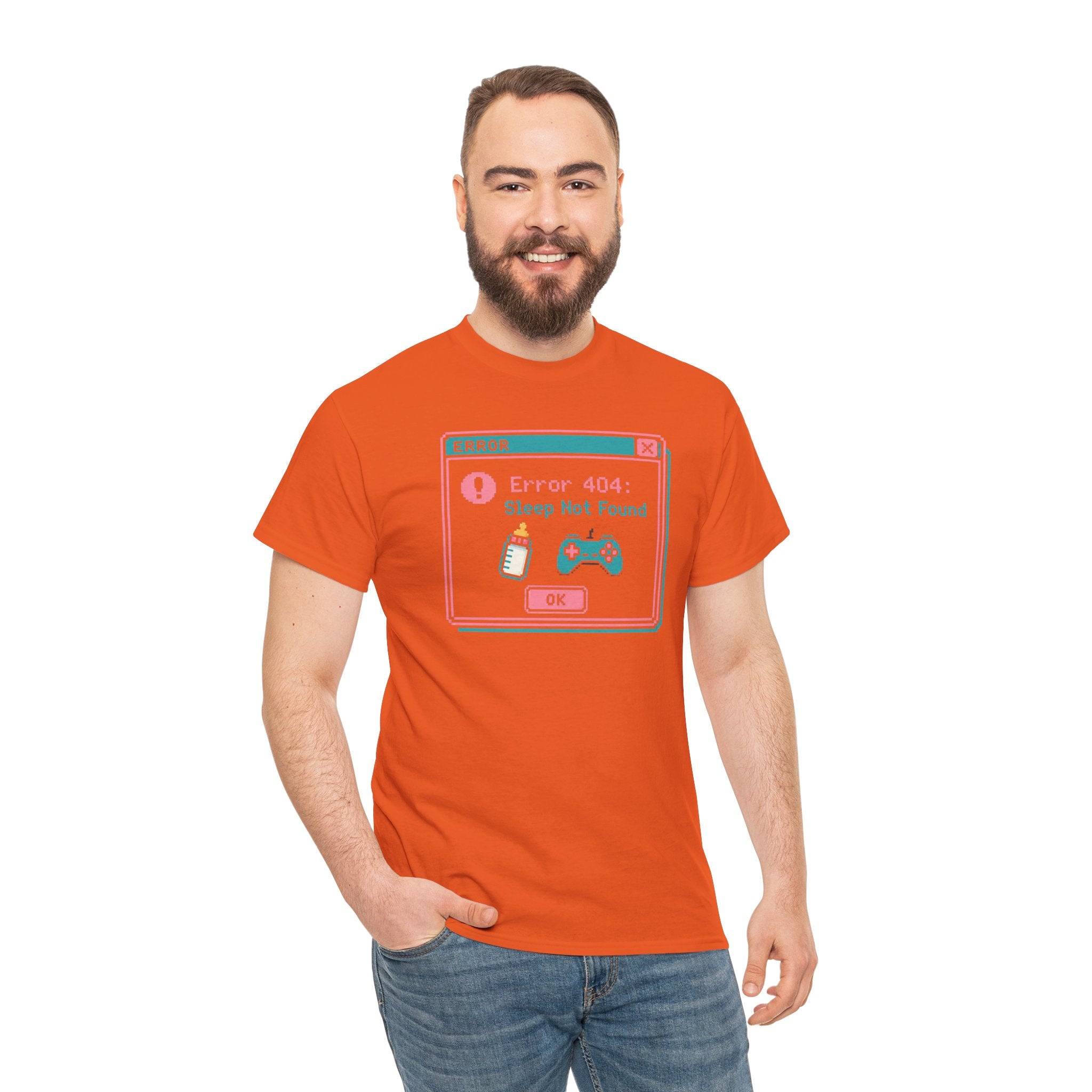 Error 404 "Sleep Not Found" Tee Cute Gamer Vaporwave Graphic TShirt