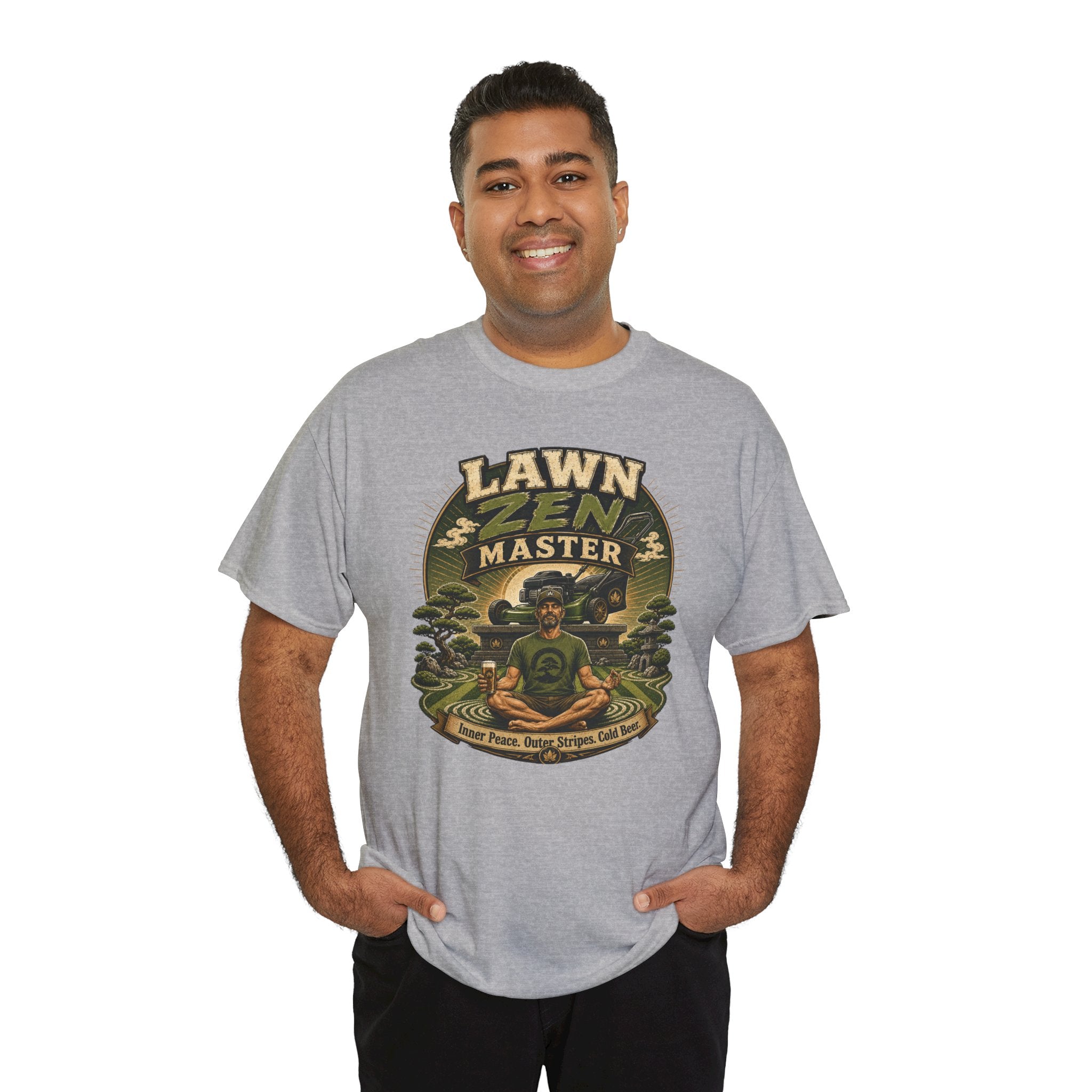 Lawn Zen Master T-Shirt – Gardening Humor Tee