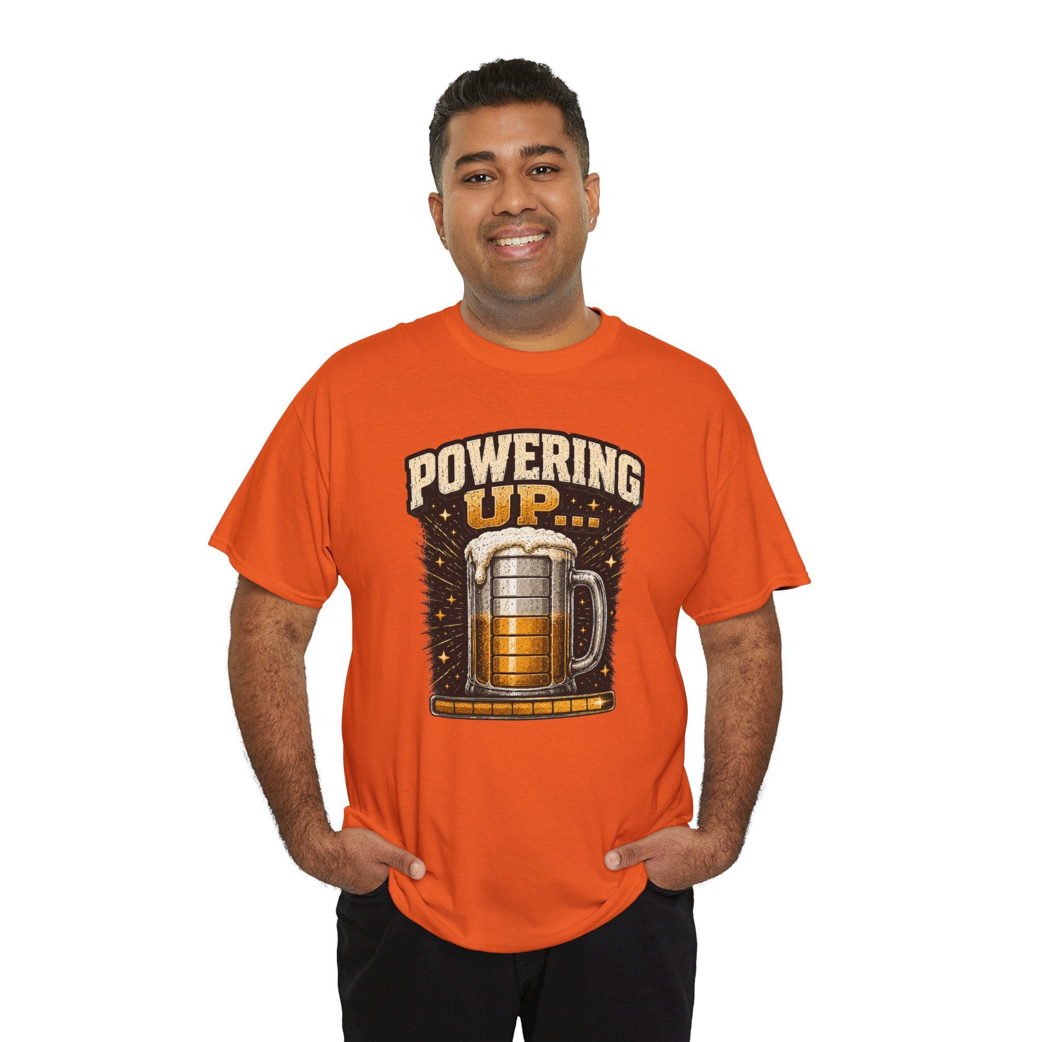 Powering Up Beer Mug T‑Shirt