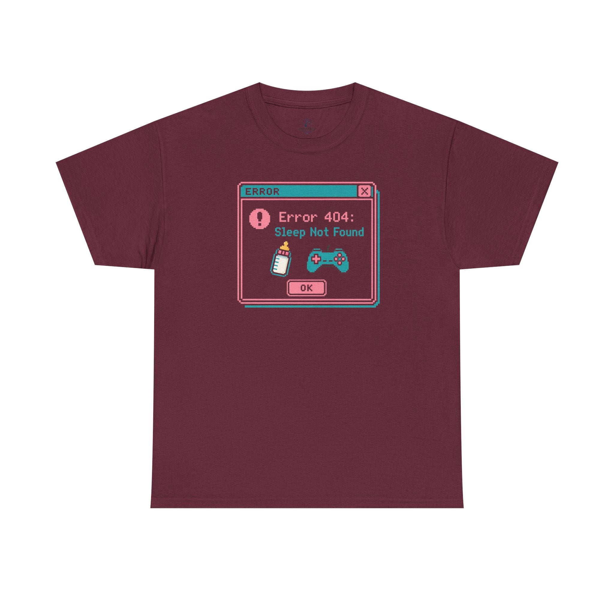 Error 404 "Sleep Not Found" Tee Cute Gamer Vaporwave Graphic TShirt
