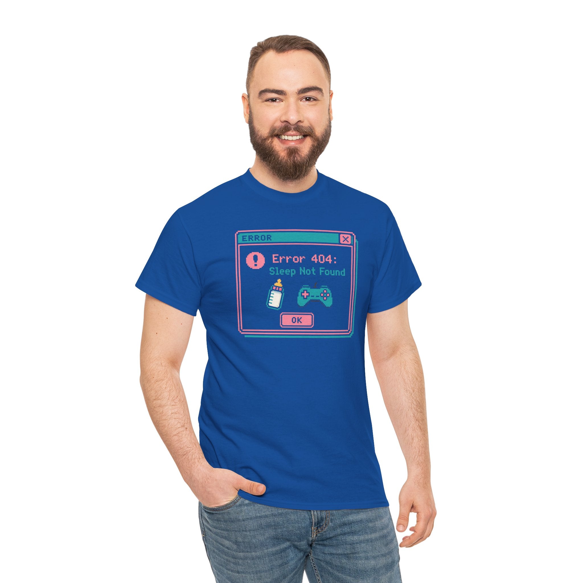 Error 404 "Sleep Not Found" Tee Cute Gamer Vaporwave Graphic TShirt