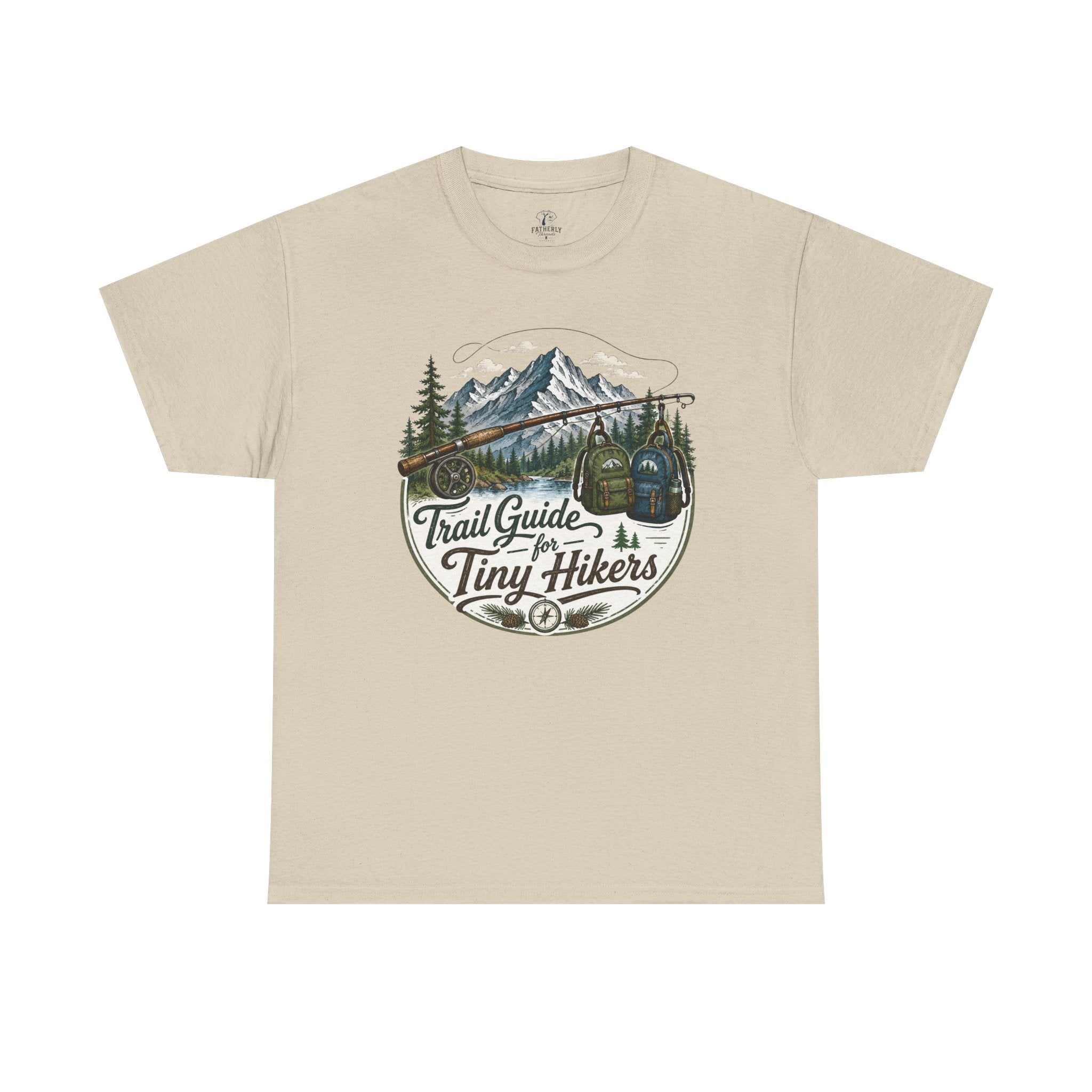 Trail Guide for Tiny Hikers TShirt Mountain Hiking Badge Tee