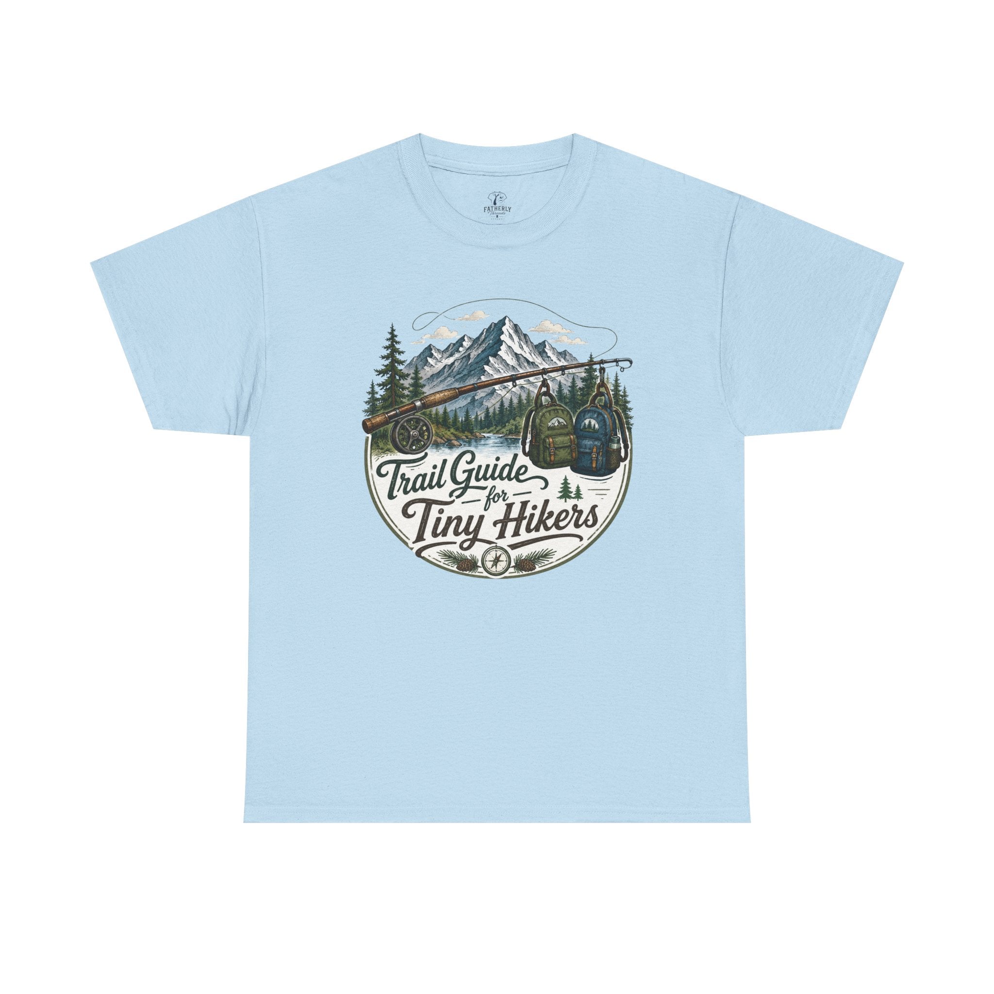 Trail Guide for Tiny Hikers TShirt Mountain Hiking Badge Tee