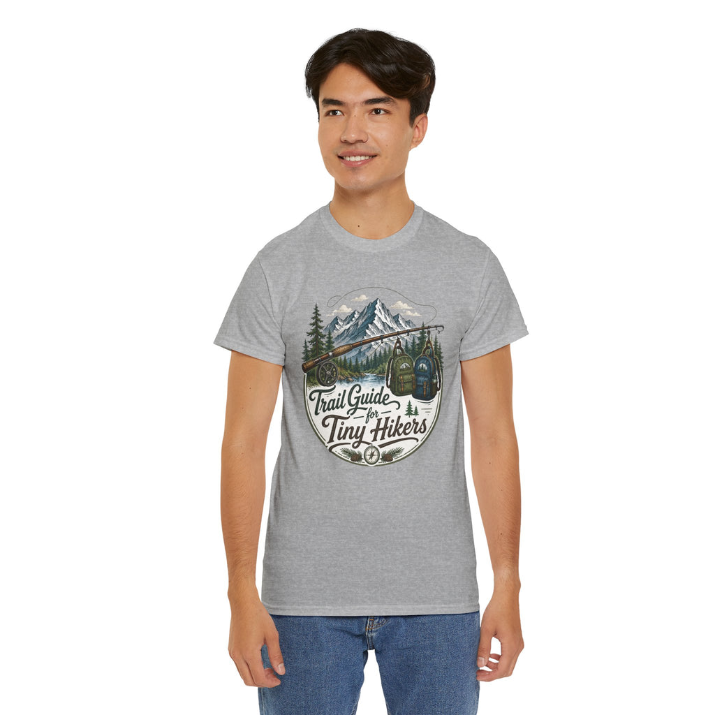 Trail Guide for Tiny Hikers TShirt Mountain Hiking Badge Tee