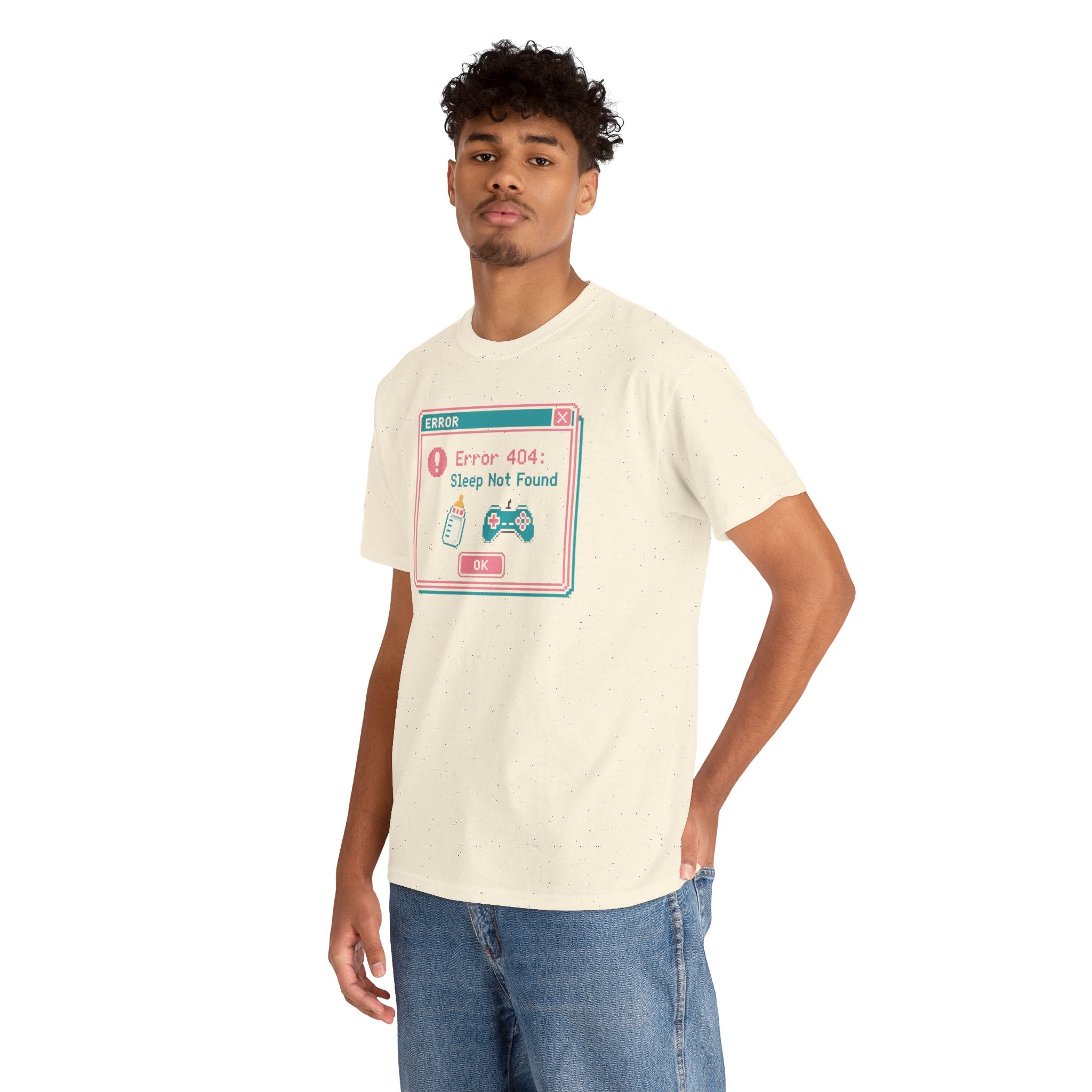 Error 404 "Sleep Not Found" Tee Cute Gamer Vaporwave Graphic TShirt