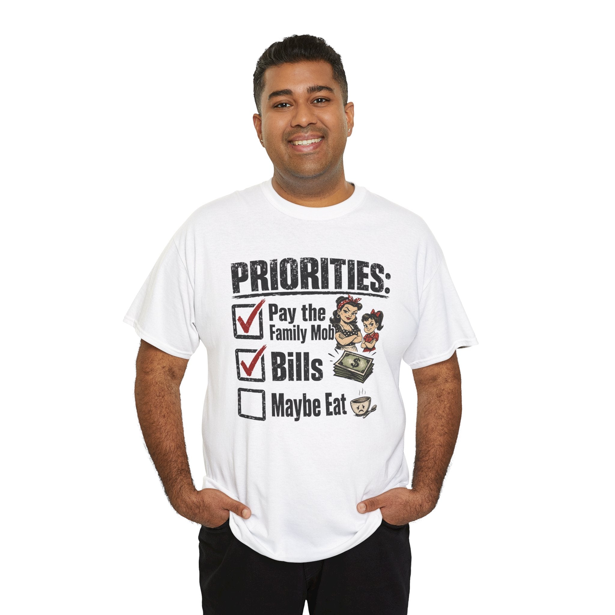 Priorities: Pay the Family, Bills, Maybe Eat T-Shirt