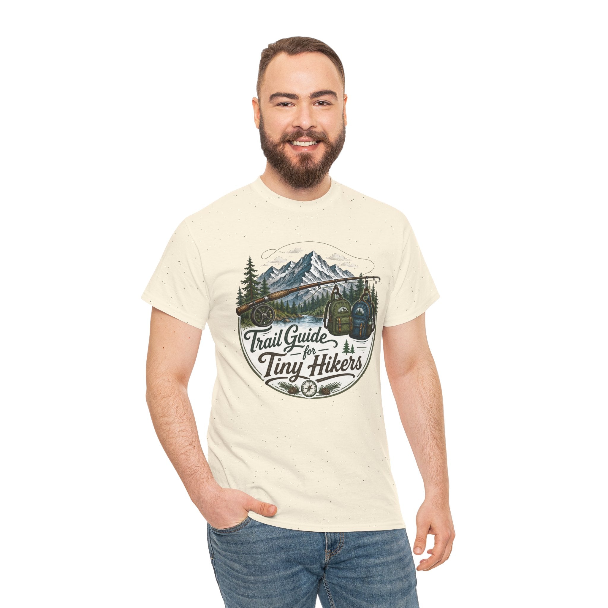 Trail Guide for Tiny Hikers TShirt Mountain Hiking Badge Tee