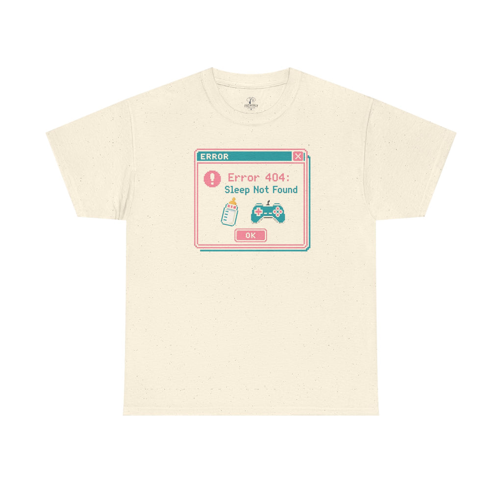 Error 404 "Sleep Not Found" Tee Cute Gamer Vaporwave Graphic TShirt