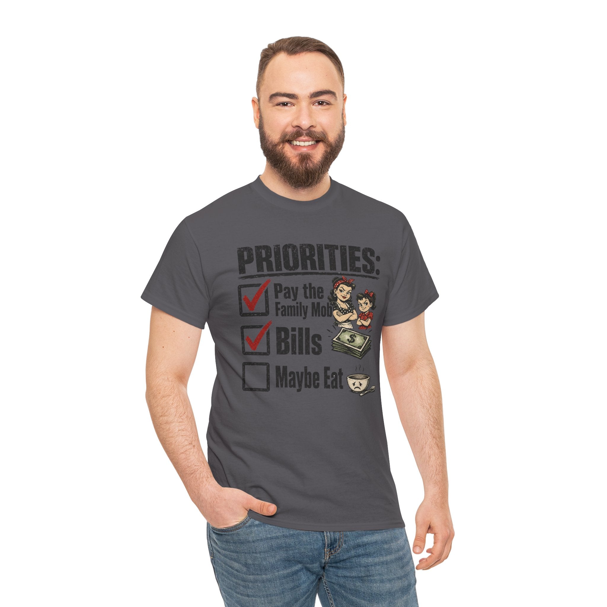 Priorities: Pay the Family, Bills, Maybe Eat T-Shirt