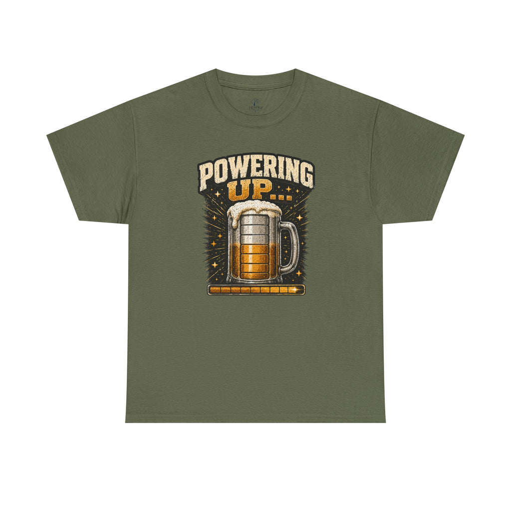 Powering Up Beer Mug T‑Shirt