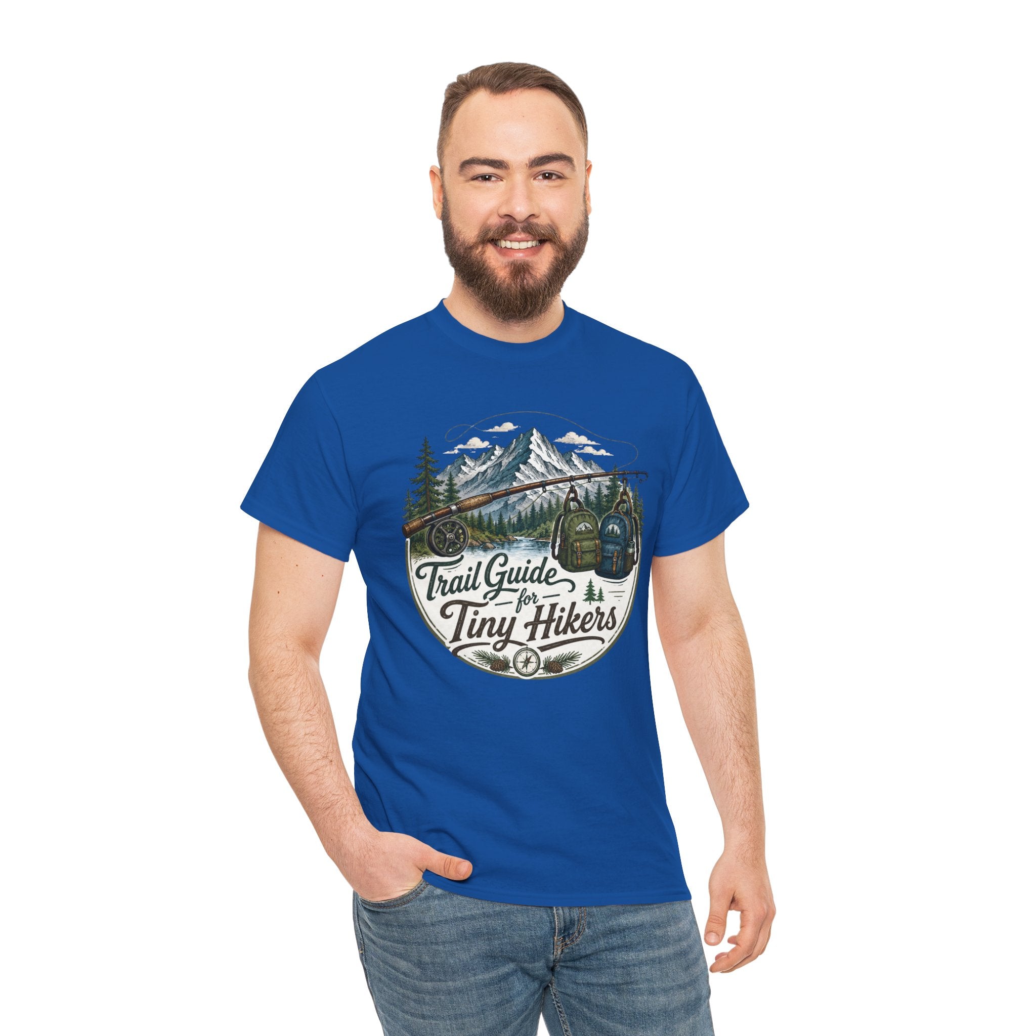 Trail Guide for Tiny Hikers TShirt Mountain Hiking Badge Tee
