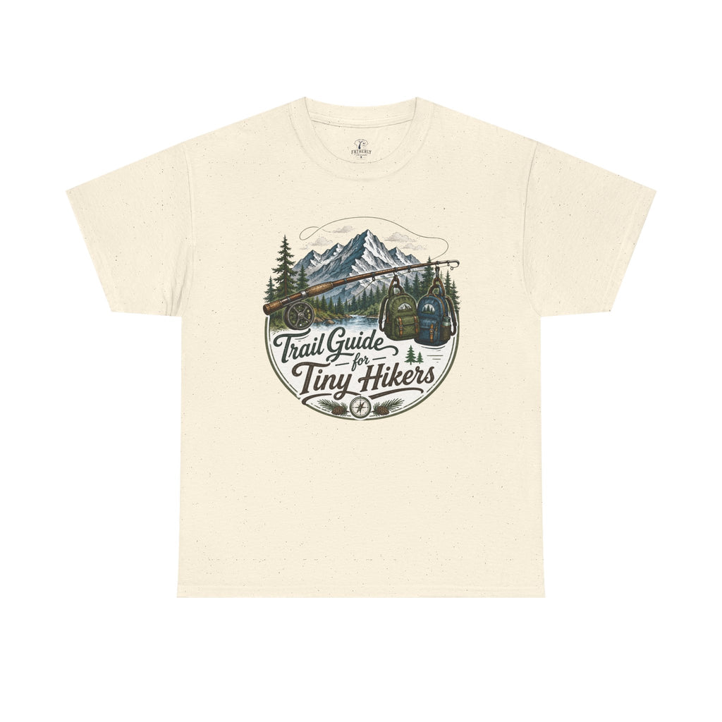 Trail Guide for Tiny Hikers TShirt Mountain Hiking Badge Tee