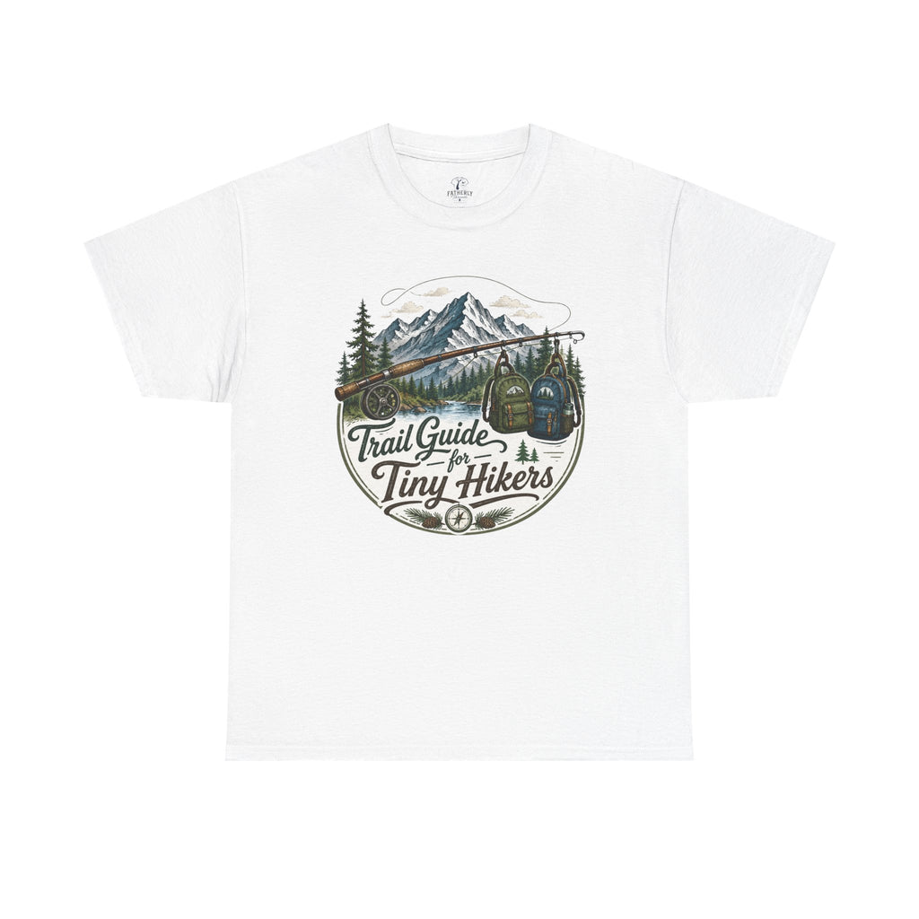 Trail Guide for Tiny Hikers TShirt Mountain Hiking Badge Tee