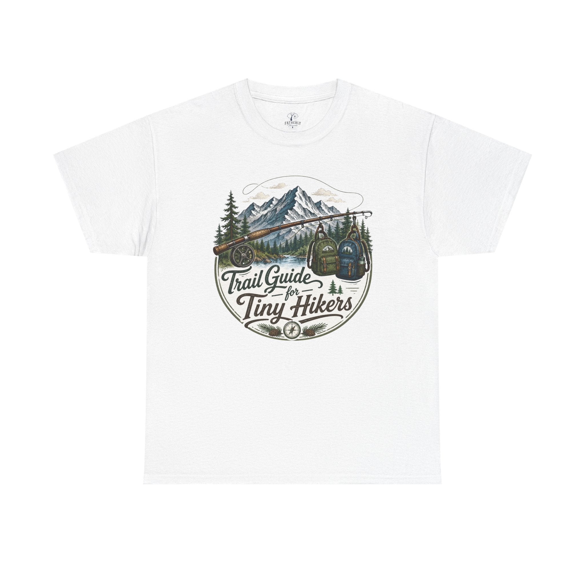 Trail Guide for Tiny Hikers TShirt Mountain Hiking Badge Tee