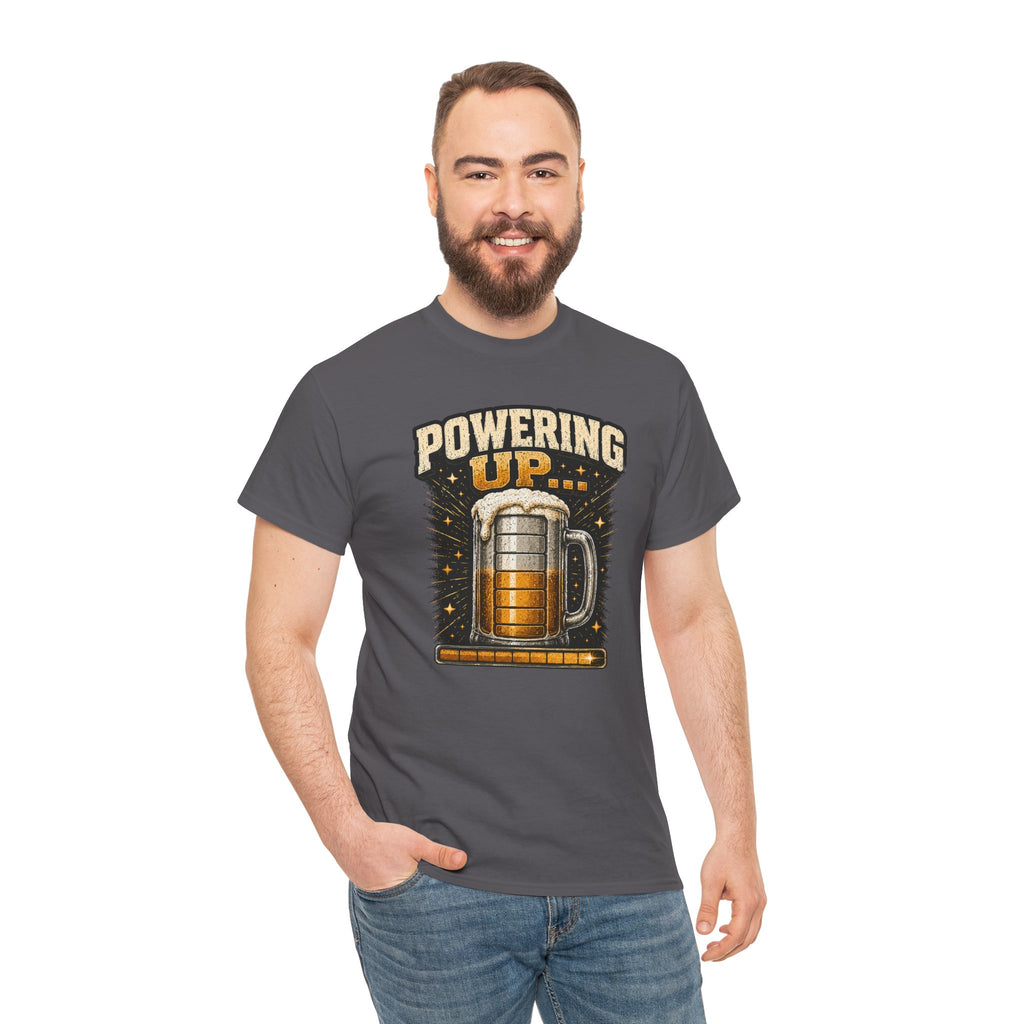 Powering Up Beer Mug T‑Shirt