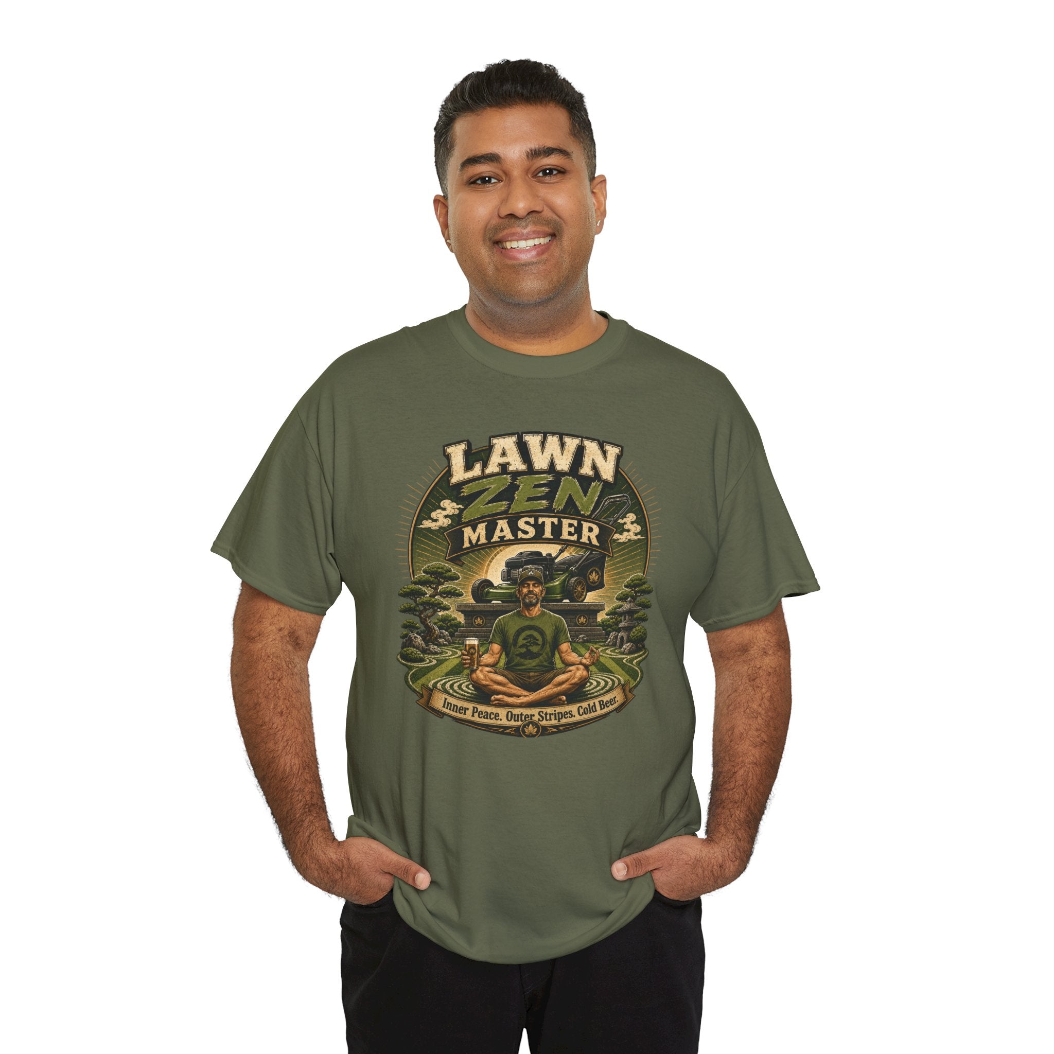 Lawn Zen Master T-Shirt – Gardening Humor Tee
