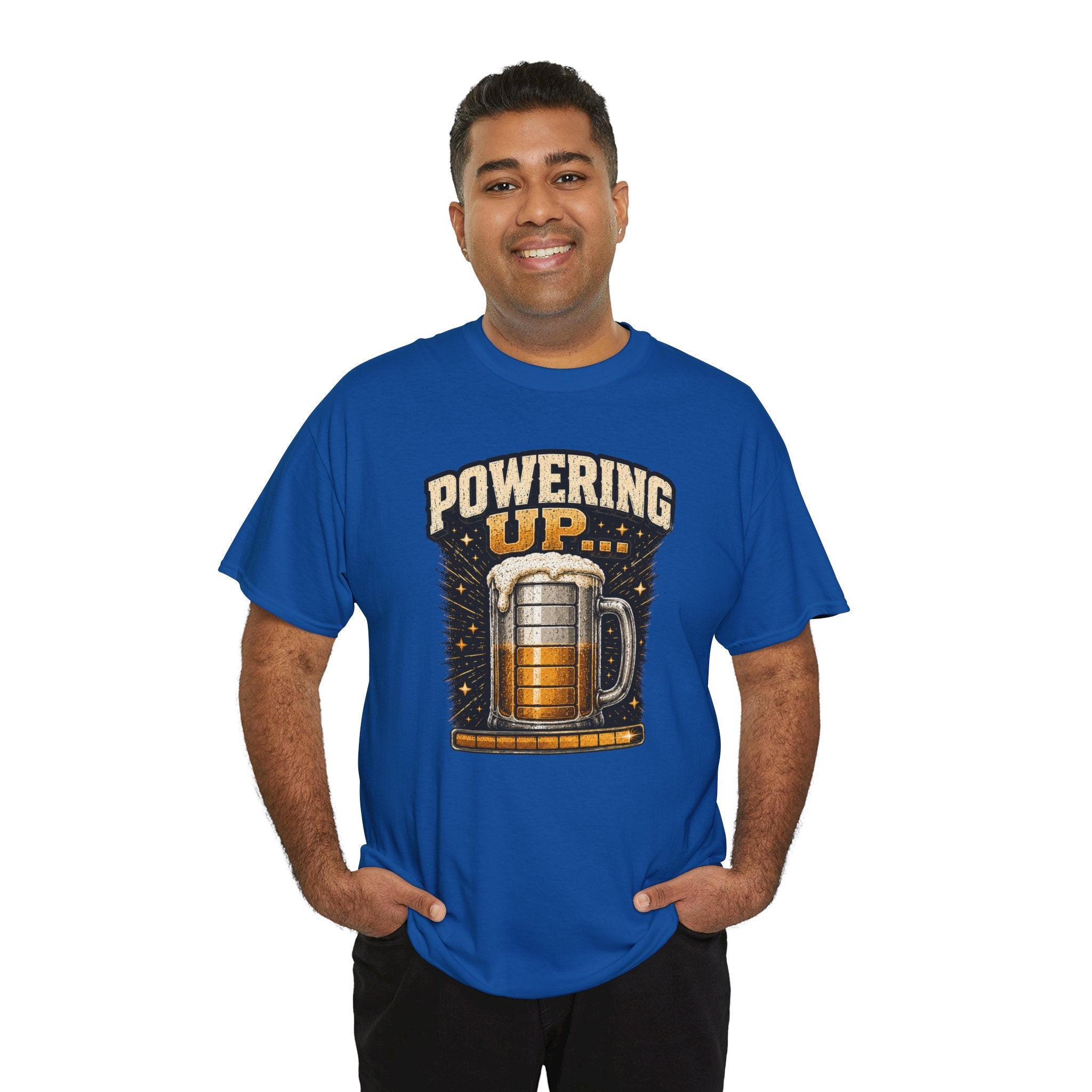 Powering Up Beer Mug T‑Shirt