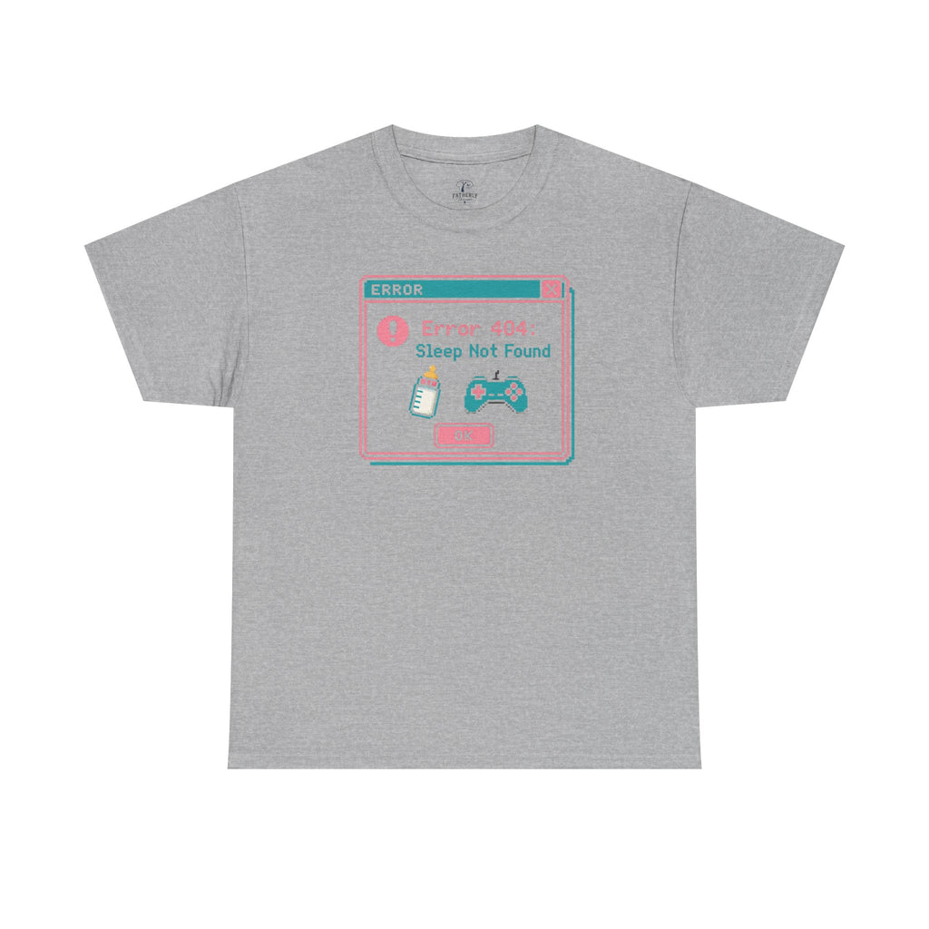 Error 404 "Sleep Not Found" Tee Cute Gamer Vaporwave Graphic TShirt