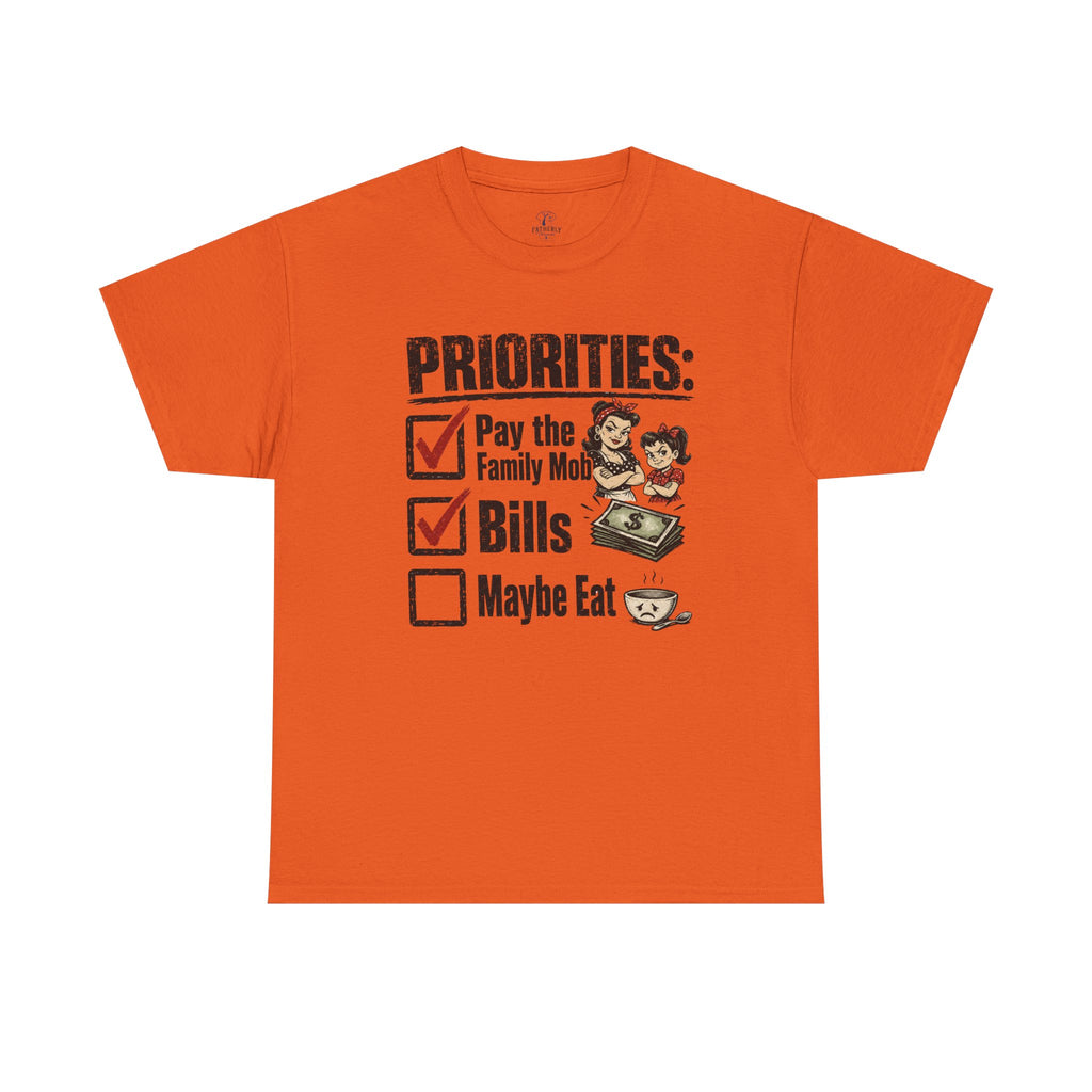 Priorities: Pay the Family, Bills, Maybe Eat T-Shirt
