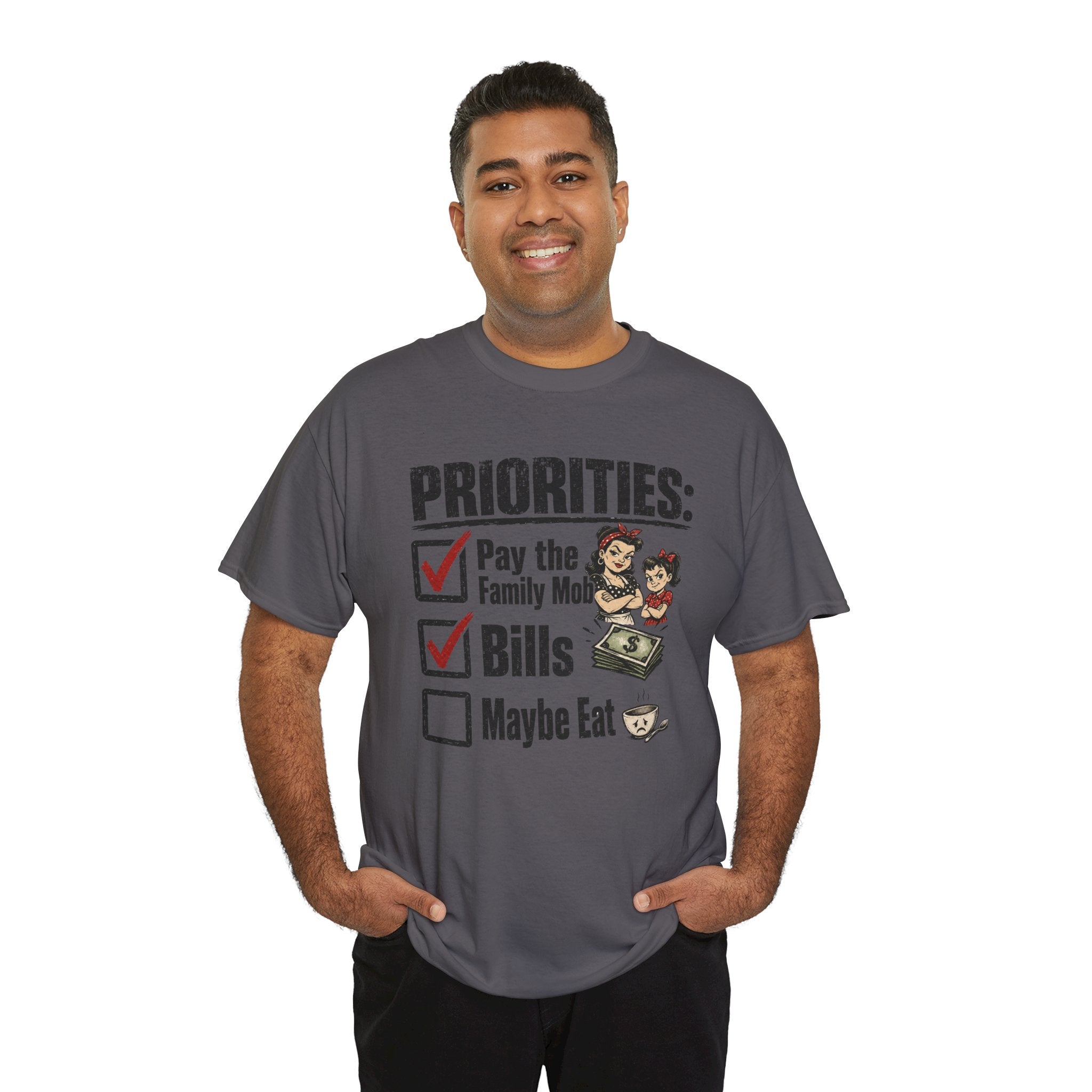 Priorities: Pay the Family, Bills, Maybe Eat T-Shirt