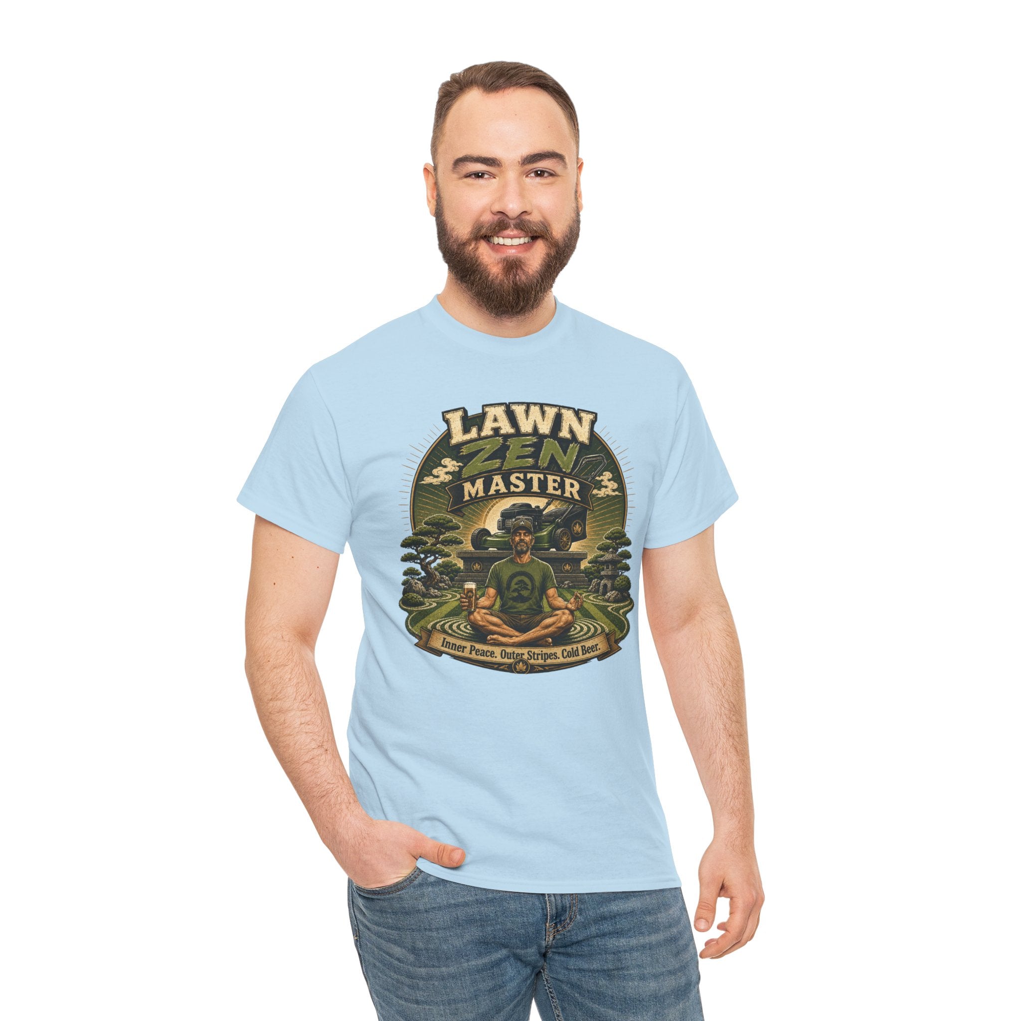 Lawn Zen Master T-Shirt – Gardening Humor Tee