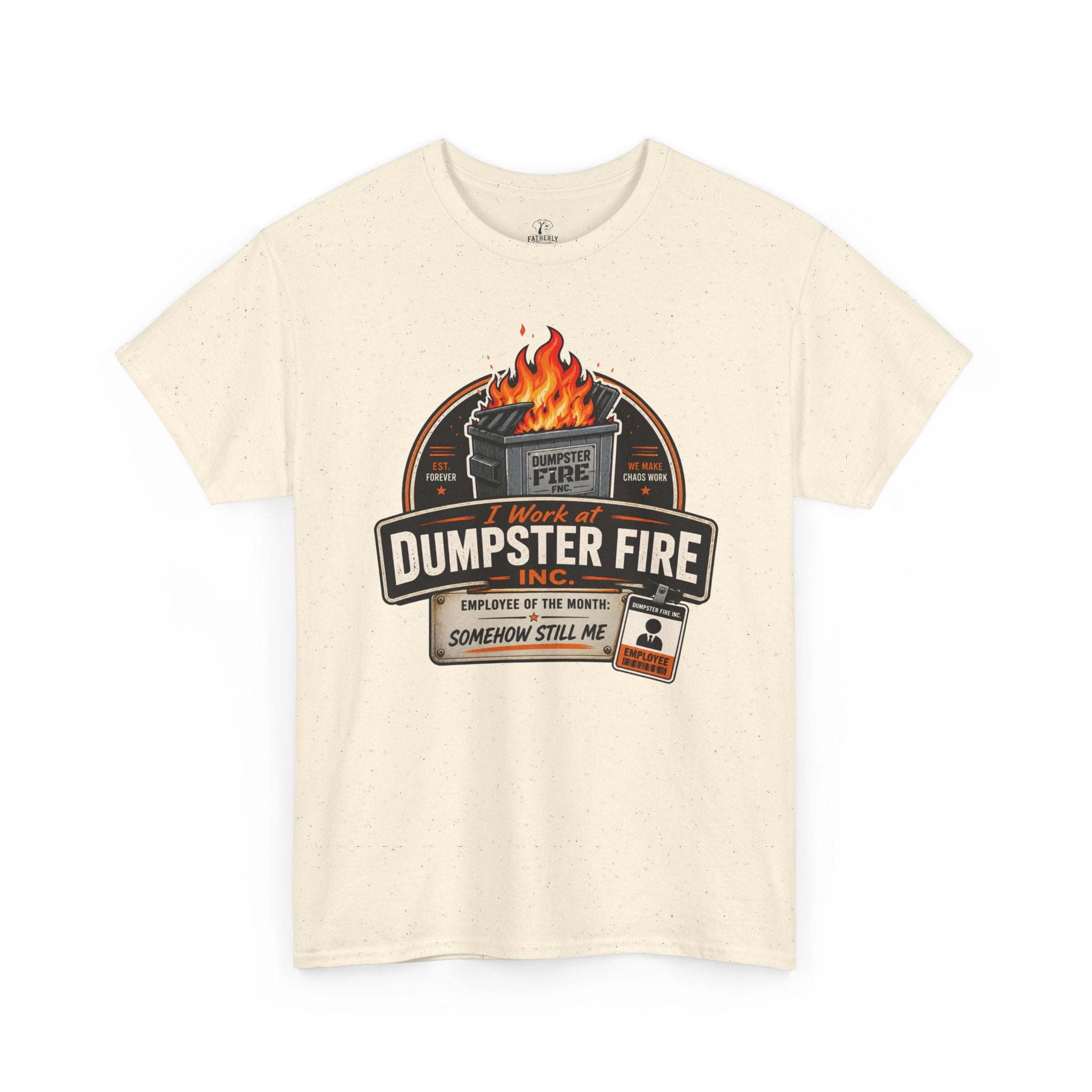 Dumpster Fire T‑Shirt — Funny Vintage Garbage Truck Design