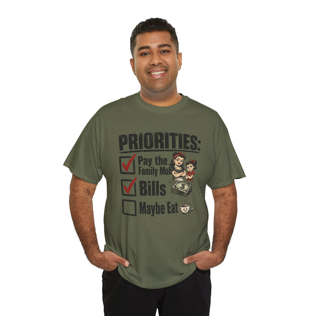 Priorities: Pay the Family, Bills, Maybe Eat T-Shirt