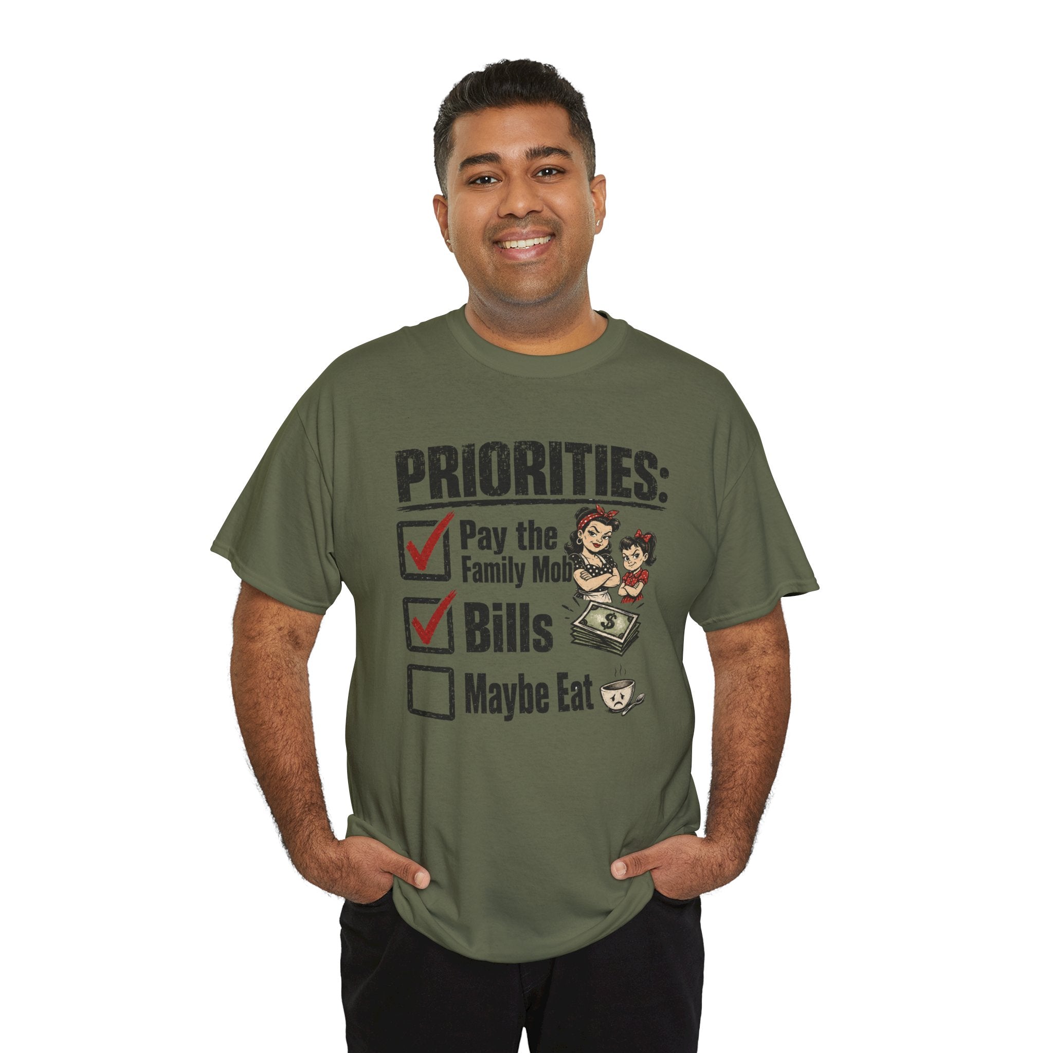 Priorities: Pay the Family, Bills, Maybe Eat T-Shirt