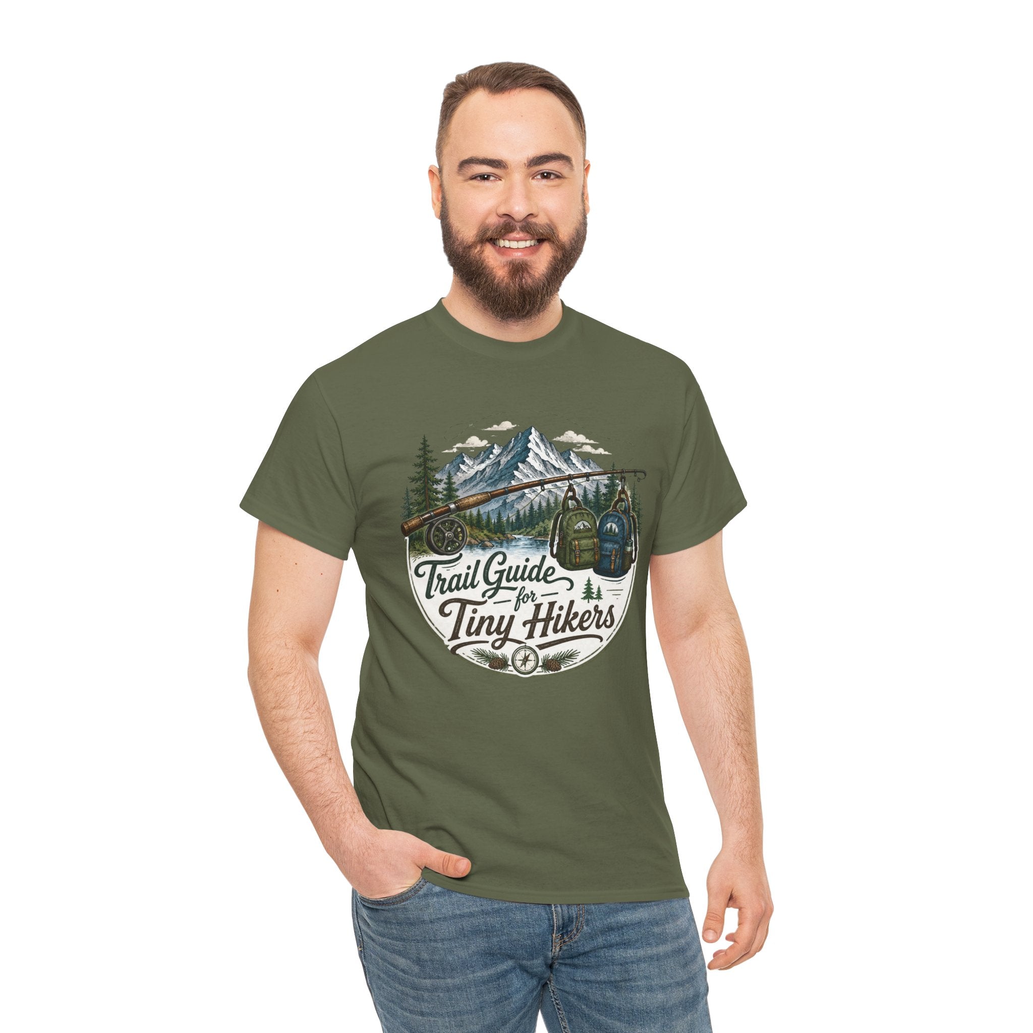 Trail Guide for Tiny Hikers TShirt Mountain Hiking Badge Tee
