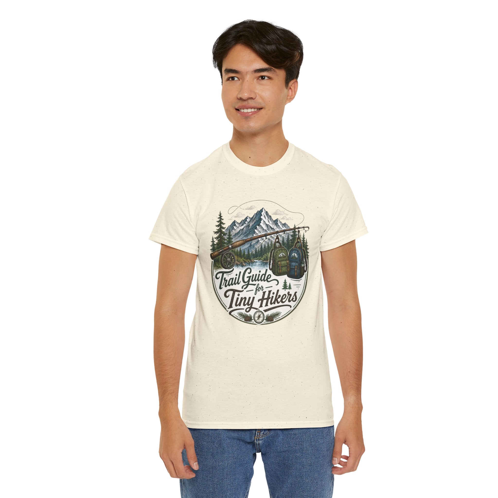 Trail Guide for Tiny Hikers TShirt Mountain Hiking Badge Tee