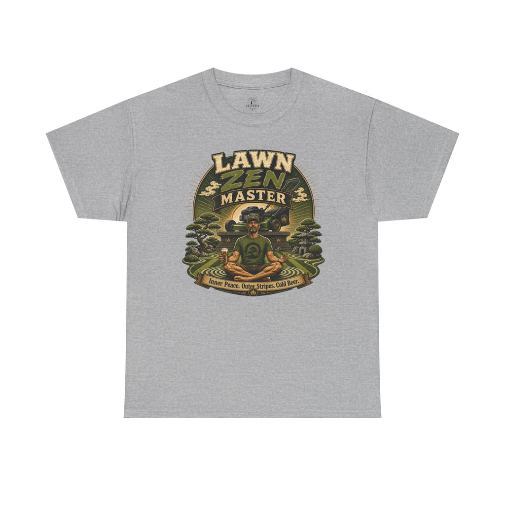 Lawn Zen Master T-Shirt – Gardening Humor Tee