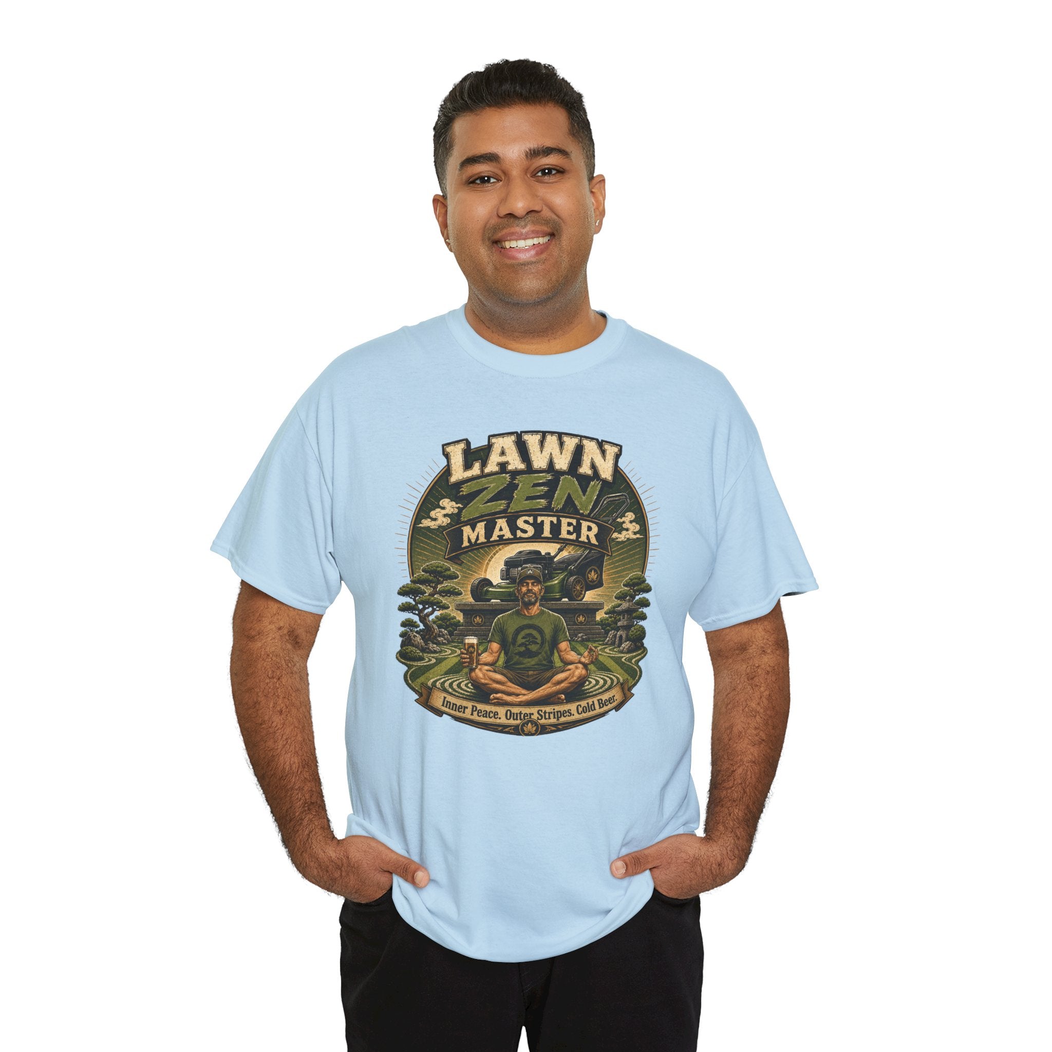 Lawn Zen Master T-Shirt – Gardening Humor Tee