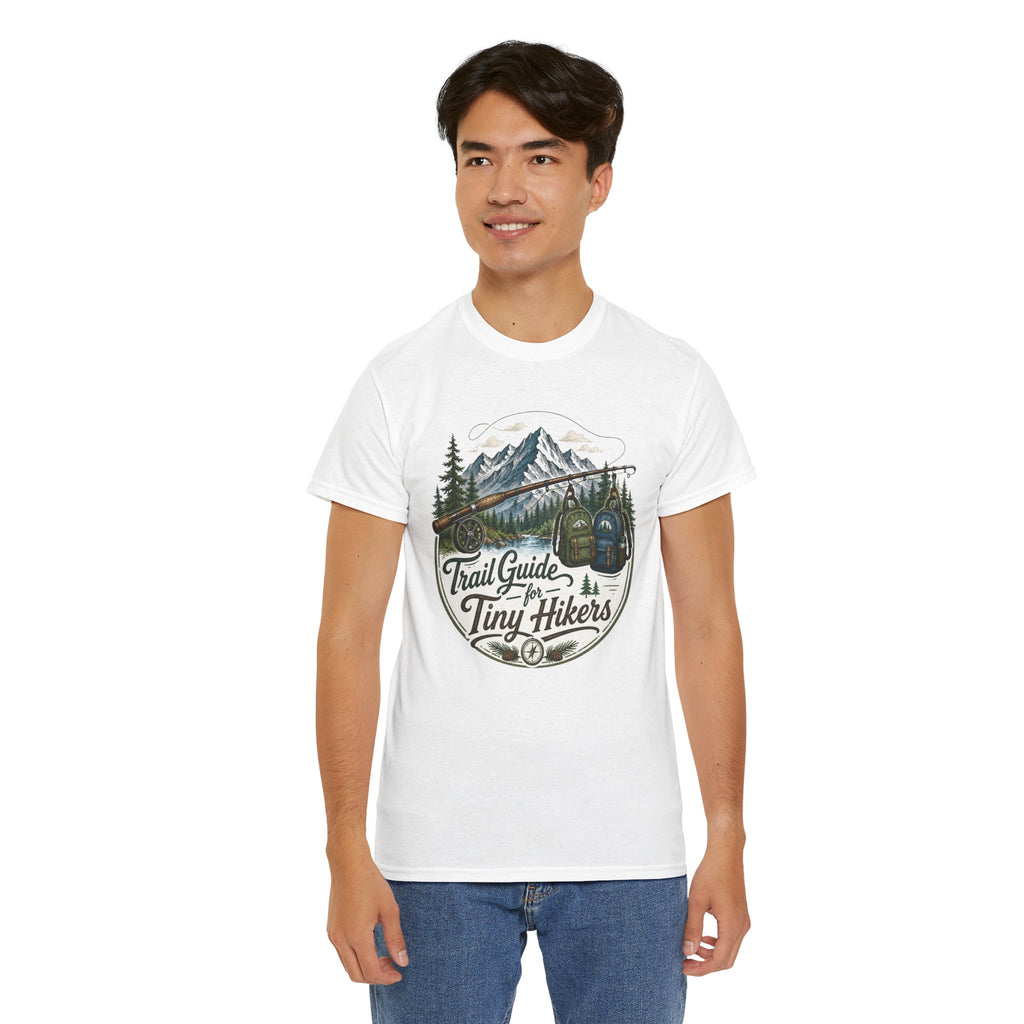 Trail Guide for Tiny Hikers TShirt Mountain Hiking Badge Tee