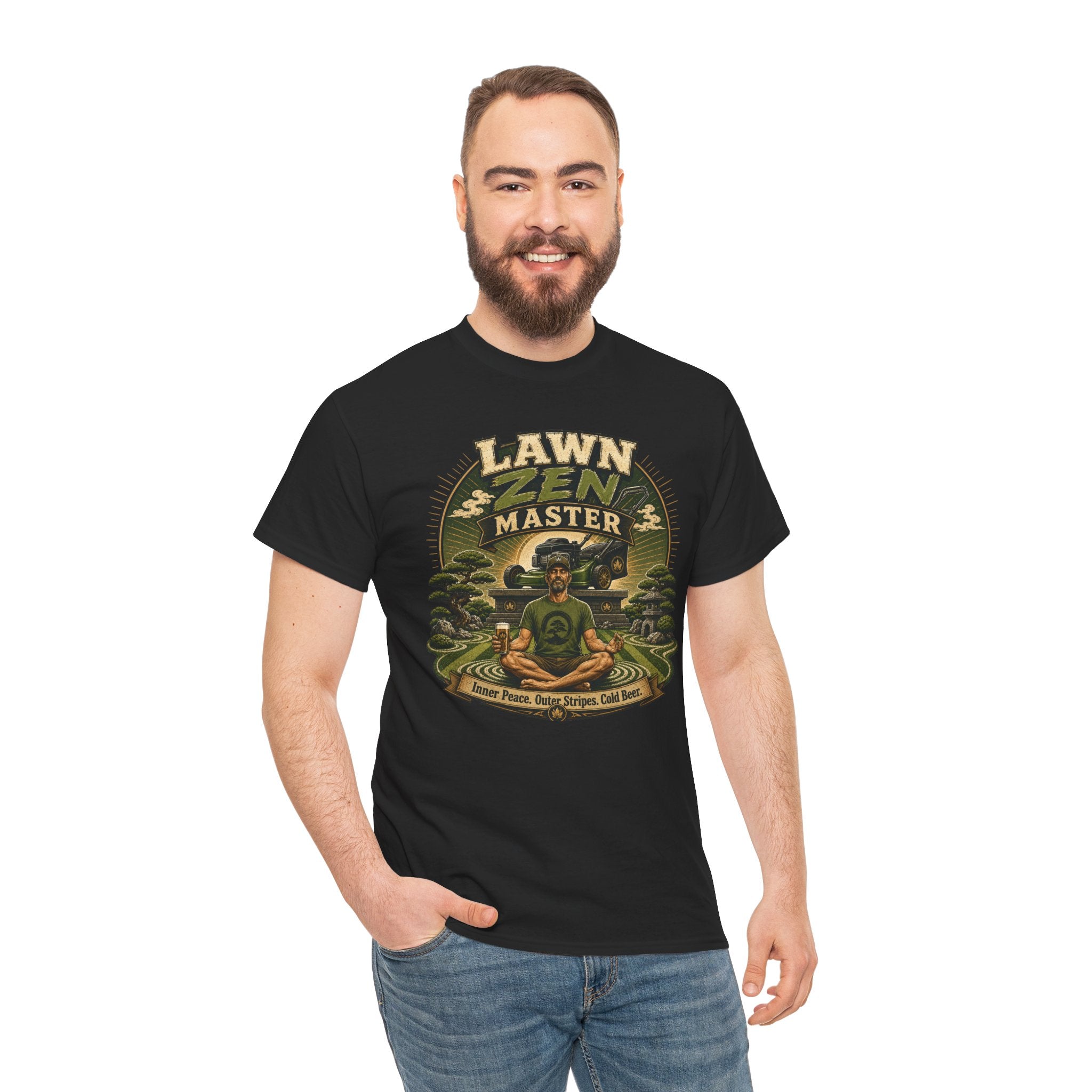 Lawn Zen Master T-Shirt – Gardening Humor Tee